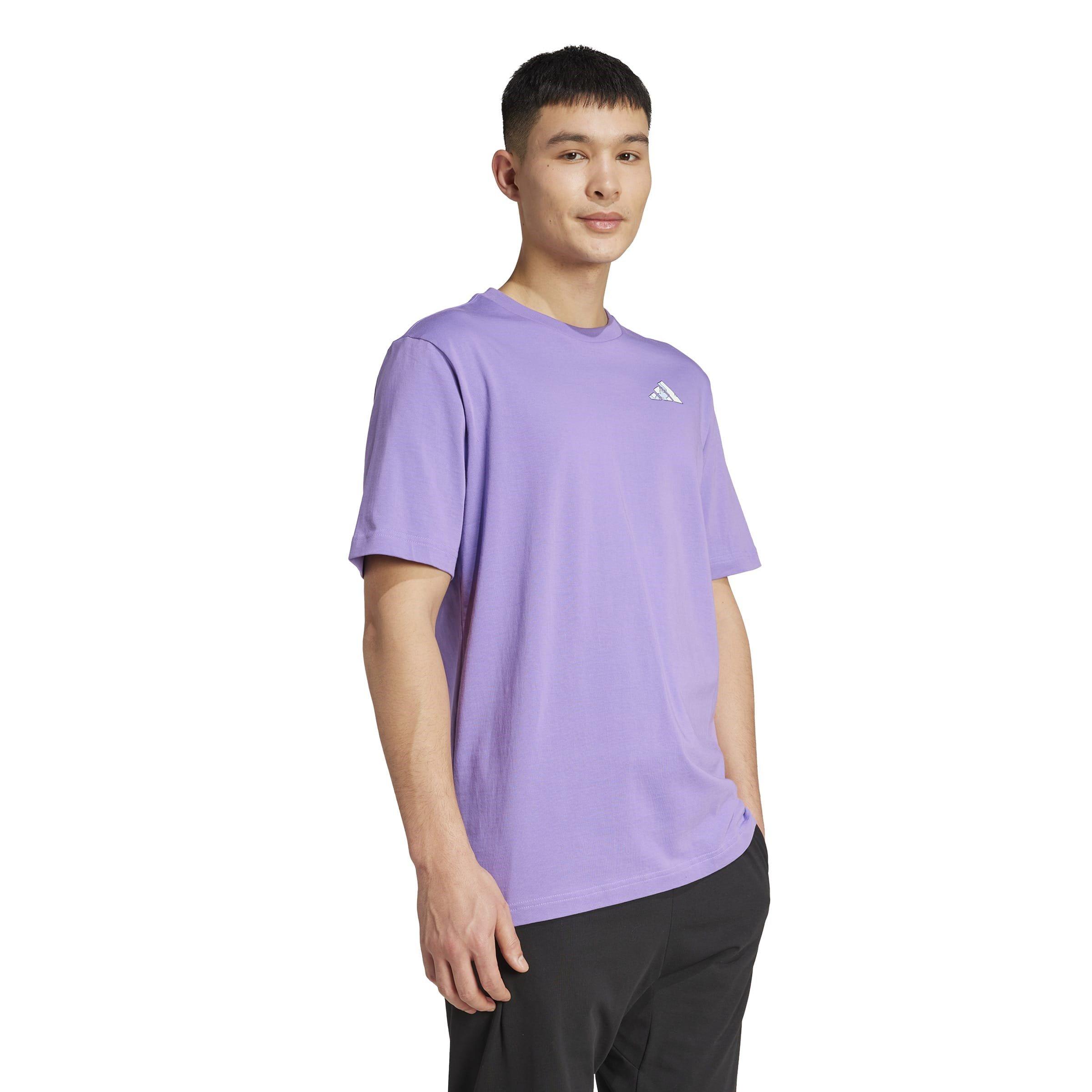 Violet Fusion - adidas - Men's Earth Day Graphic Regular Fit T-Shirt - 4
