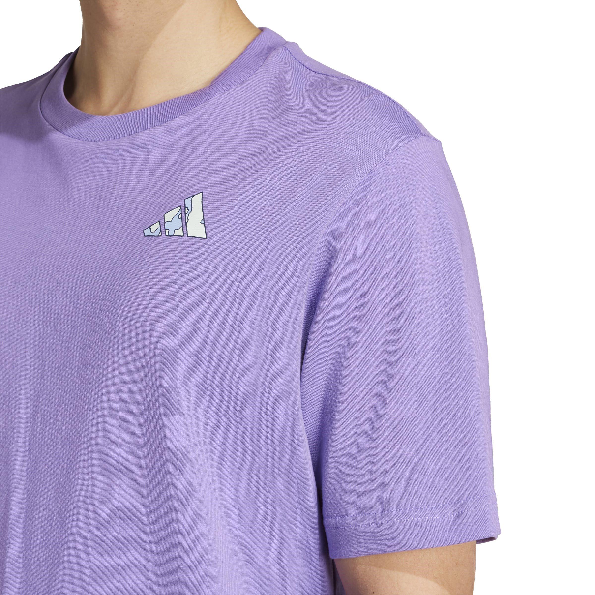 Violet Fusion - adidas - Men's Earth Day Graphic Regular Fit T-Shirt - 6