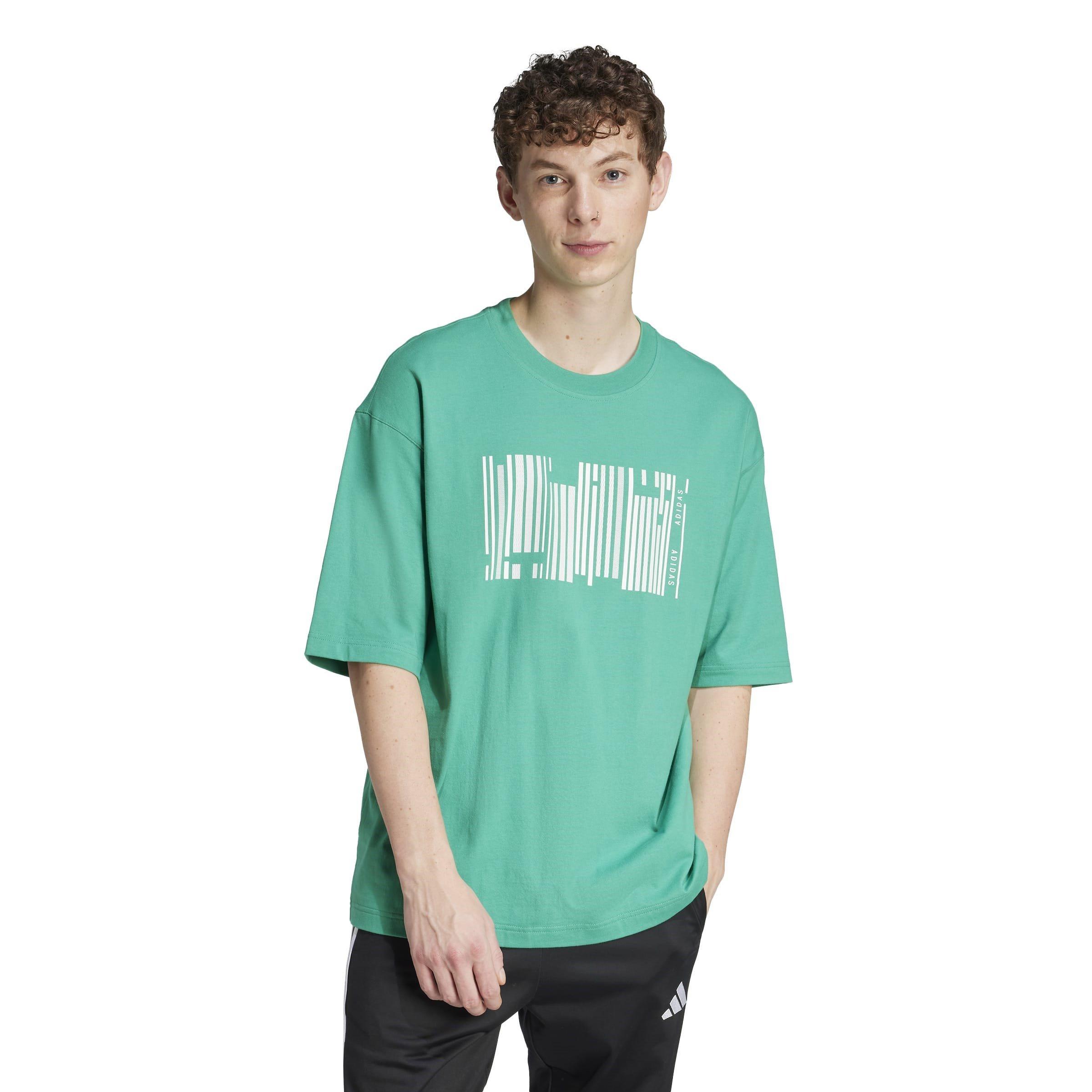 S.Court Green - adidas - Men's Emerging Harmony Graphic Regular Fit T-Shirt - 4