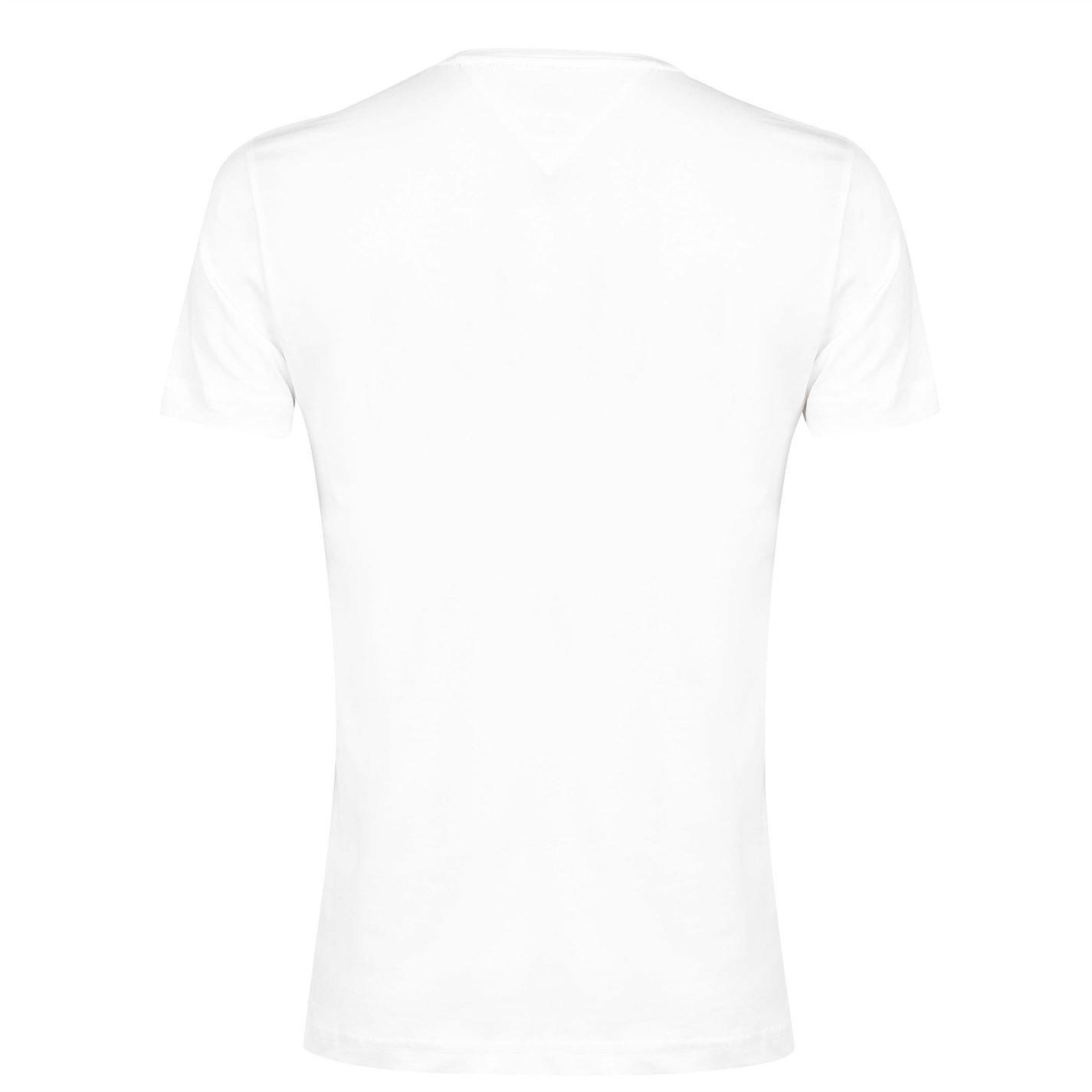 White 118 - Tommy Hilfiger - Logo Crew Neck T Shirt - 2