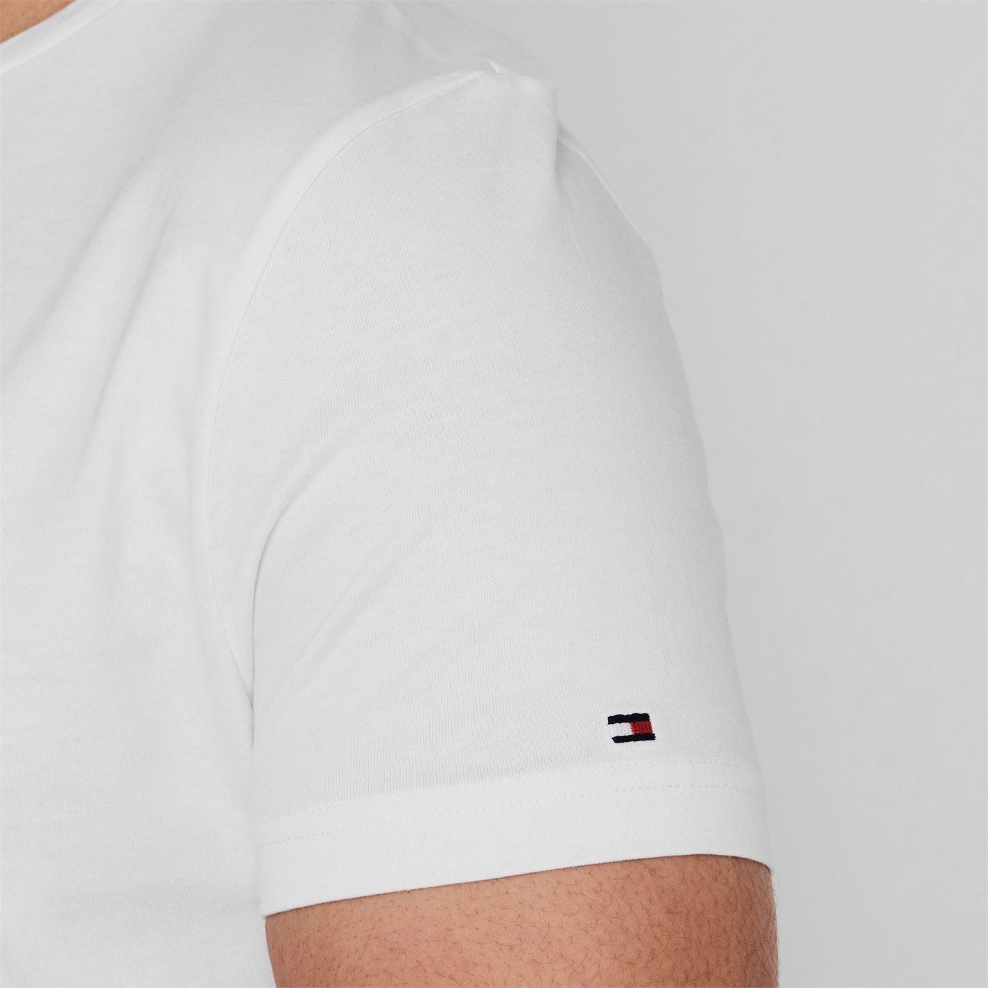 White 118 - Tommy Hilfiger - Logo Crew Neck T Shirt - 8