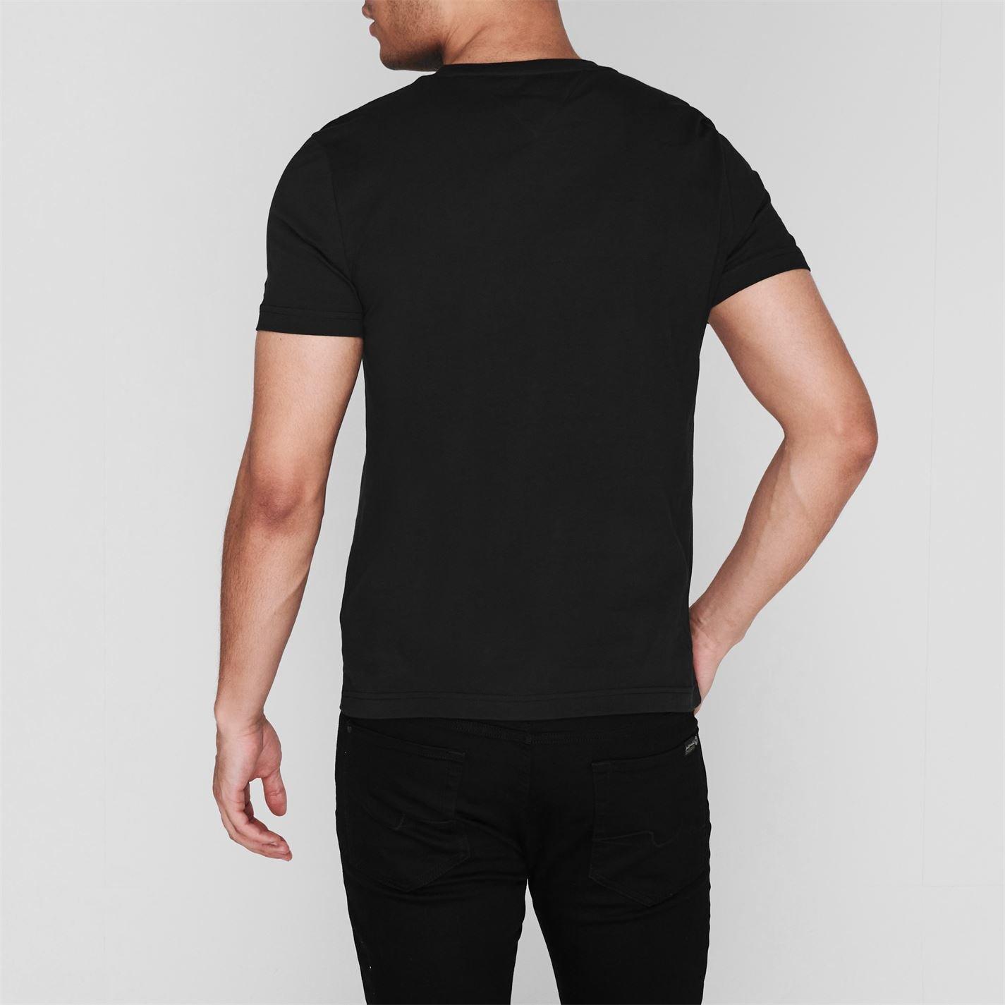 Black BAS - Tommy Hilfiger - Logo Crew Neck T Shirt - 4