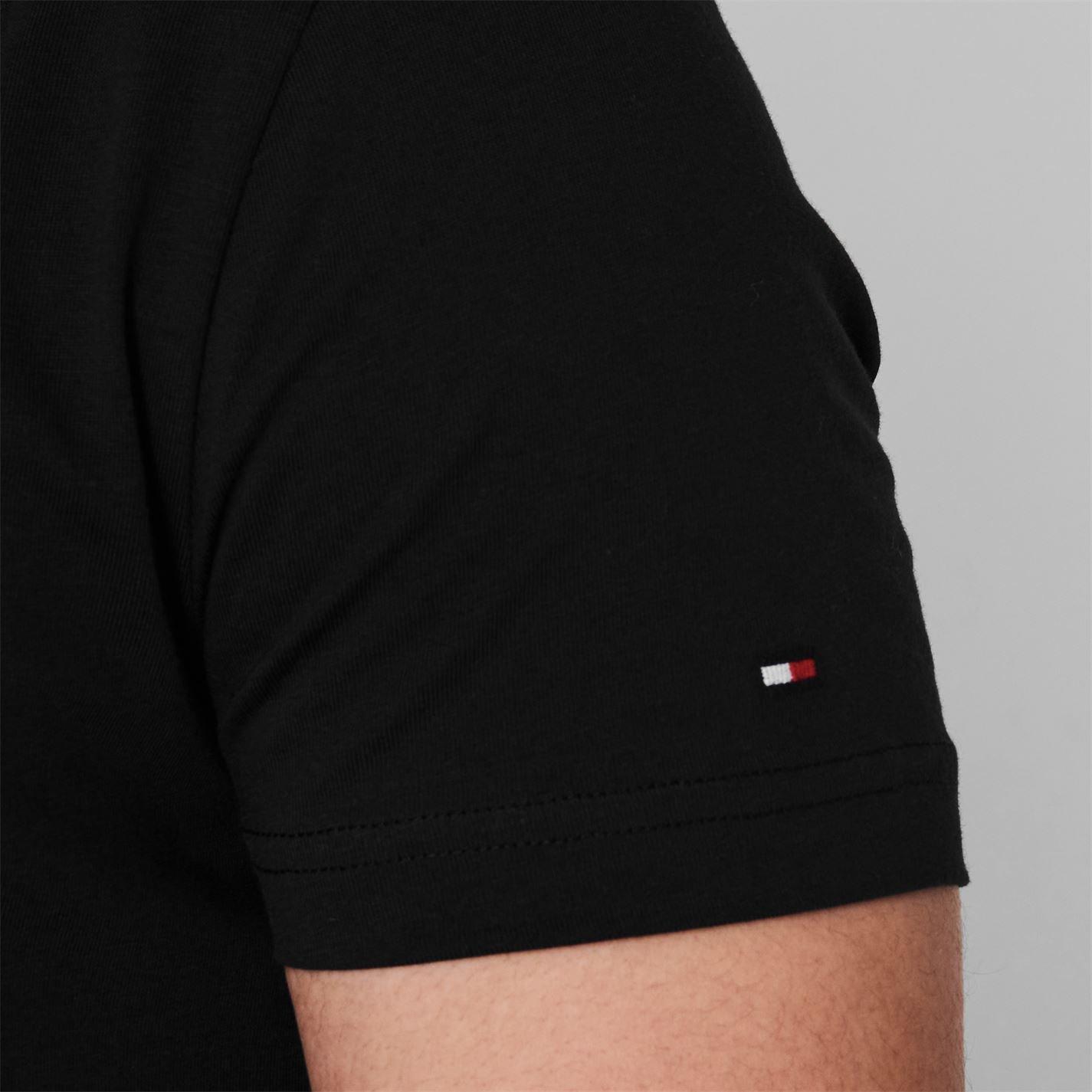 Black BAS - Tommy Hilfiger - Logo Crew Neck T Shirt - 6