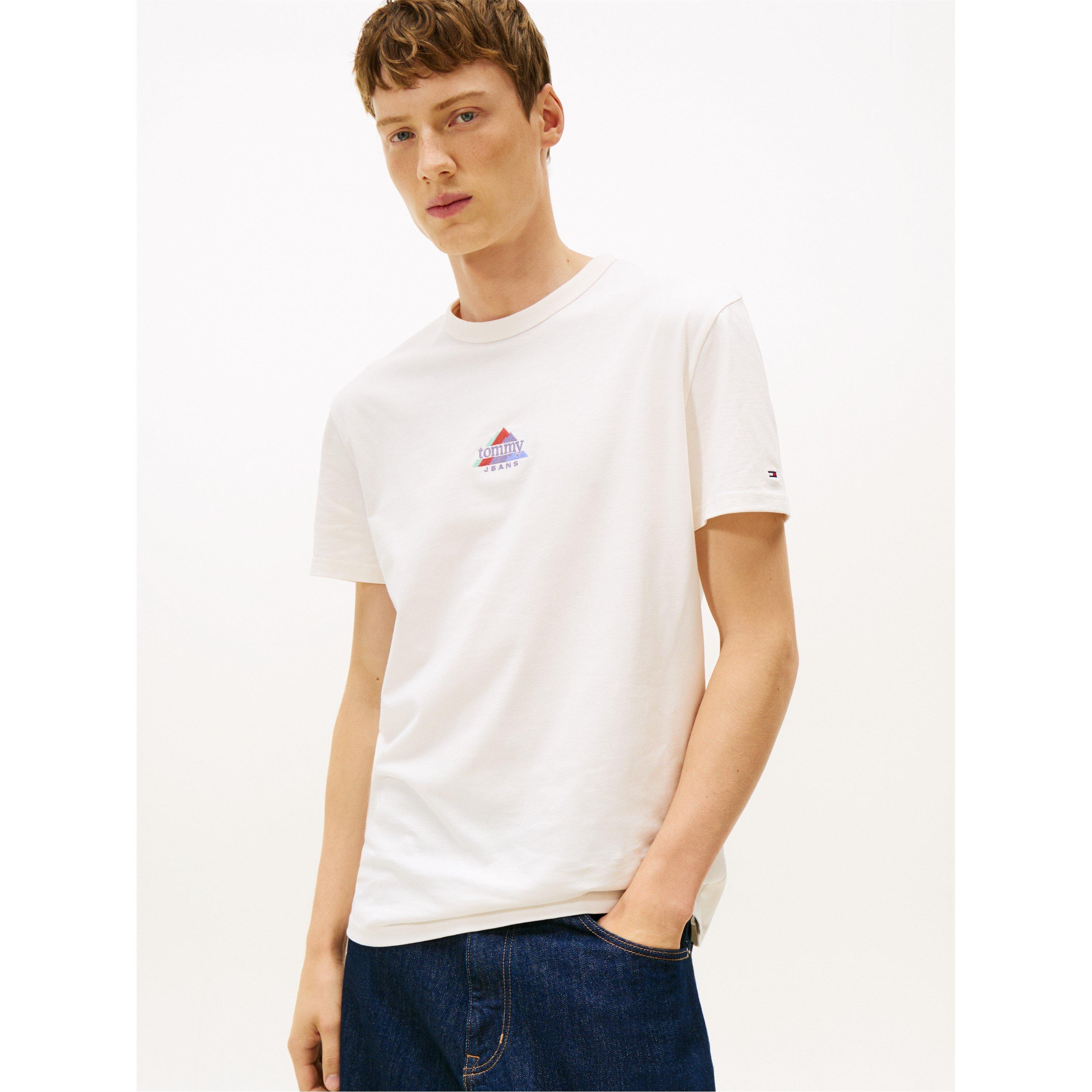 Ancient White - Tommy Jeans - Men's Peaks Short Sleeve T-Shirt - 2