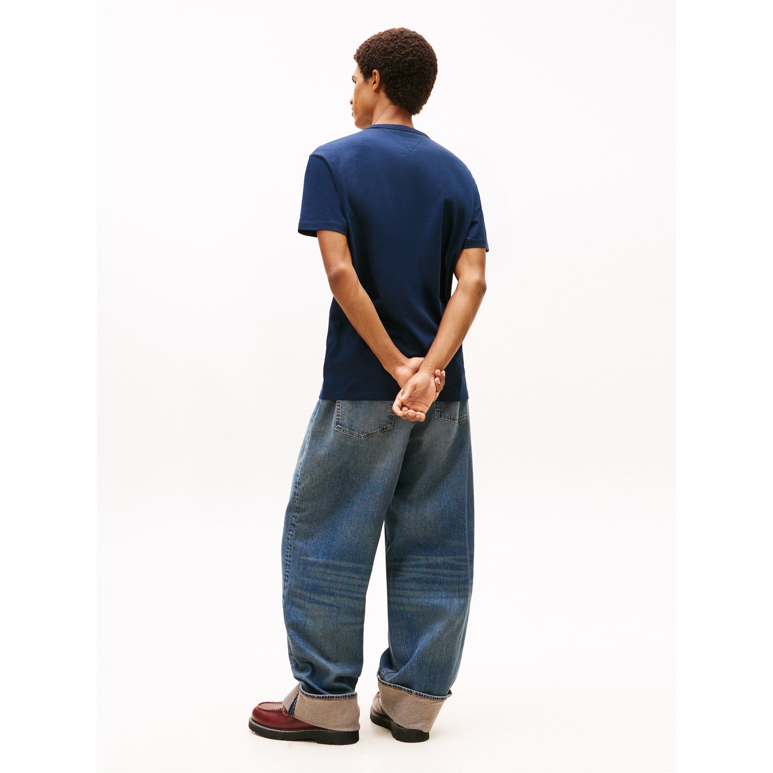 Dark Night Navy - Tommy Jeans - TJ Peaks SS Tee Sn62 - 5