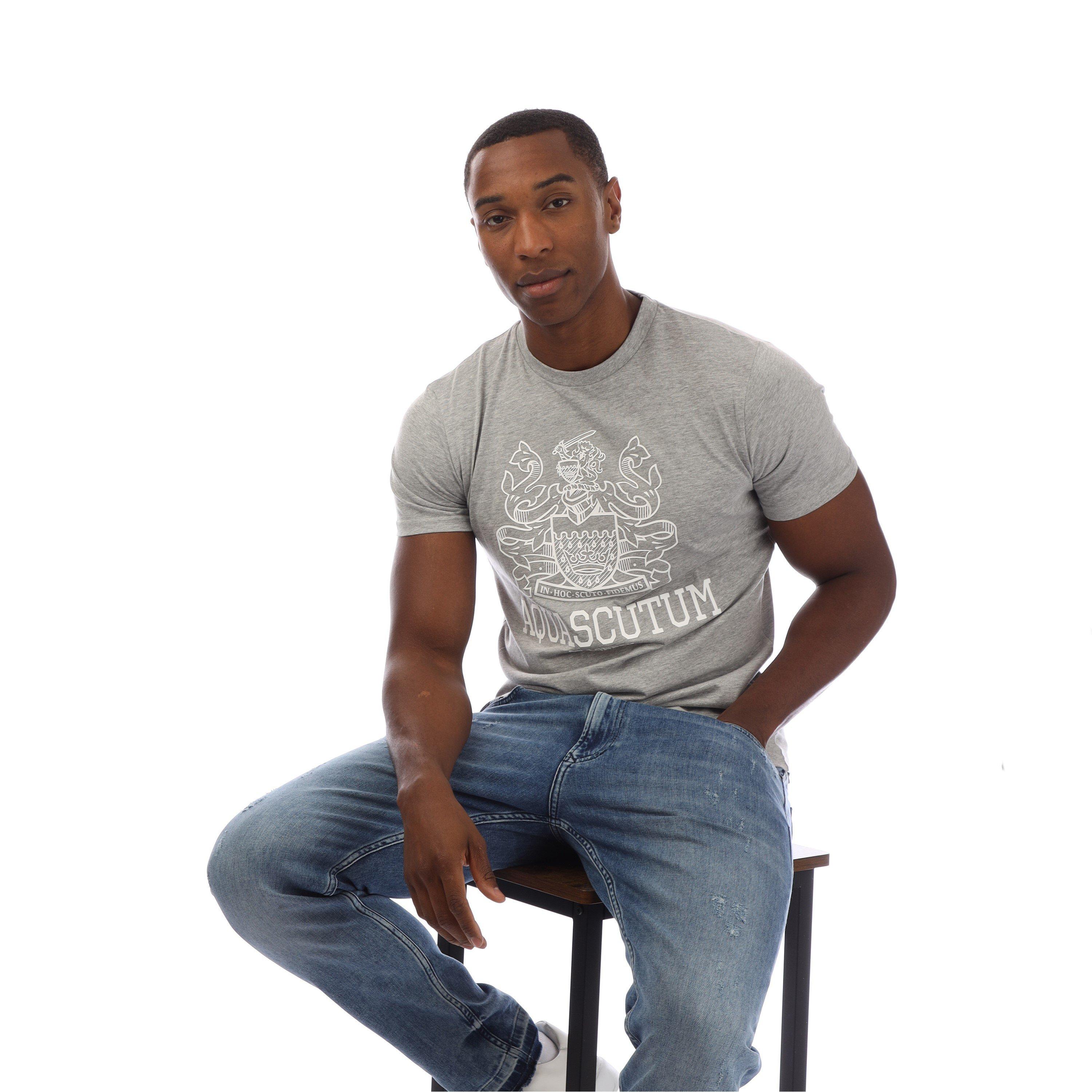 Mel Grey - Aquascutum - Men's Regular Fit T-Shirt - 4