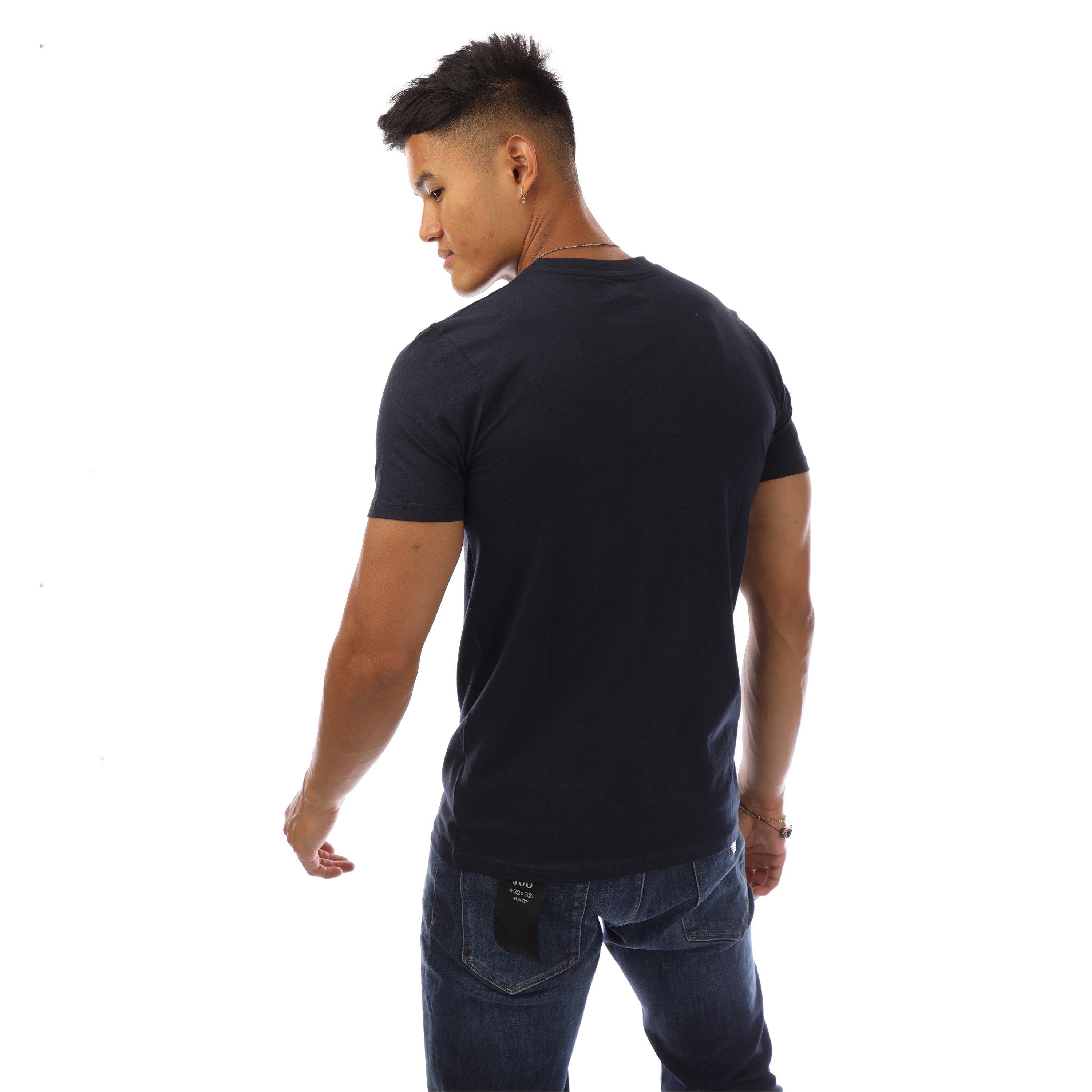 Navy/White - Aquascutum - Men's T-Shirt - 4