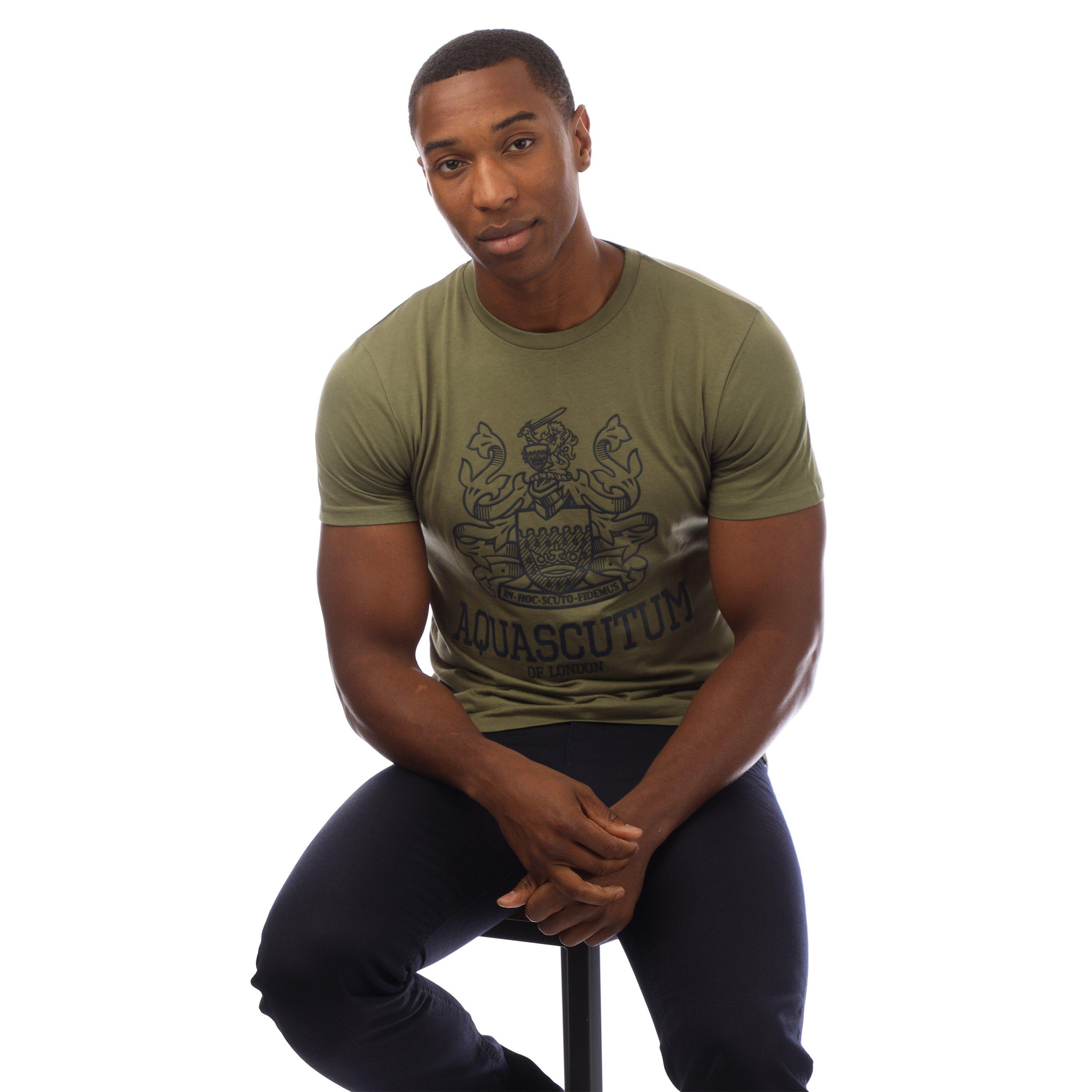 Green/Navy - Aquascutum - Men's T-Shirt - 4