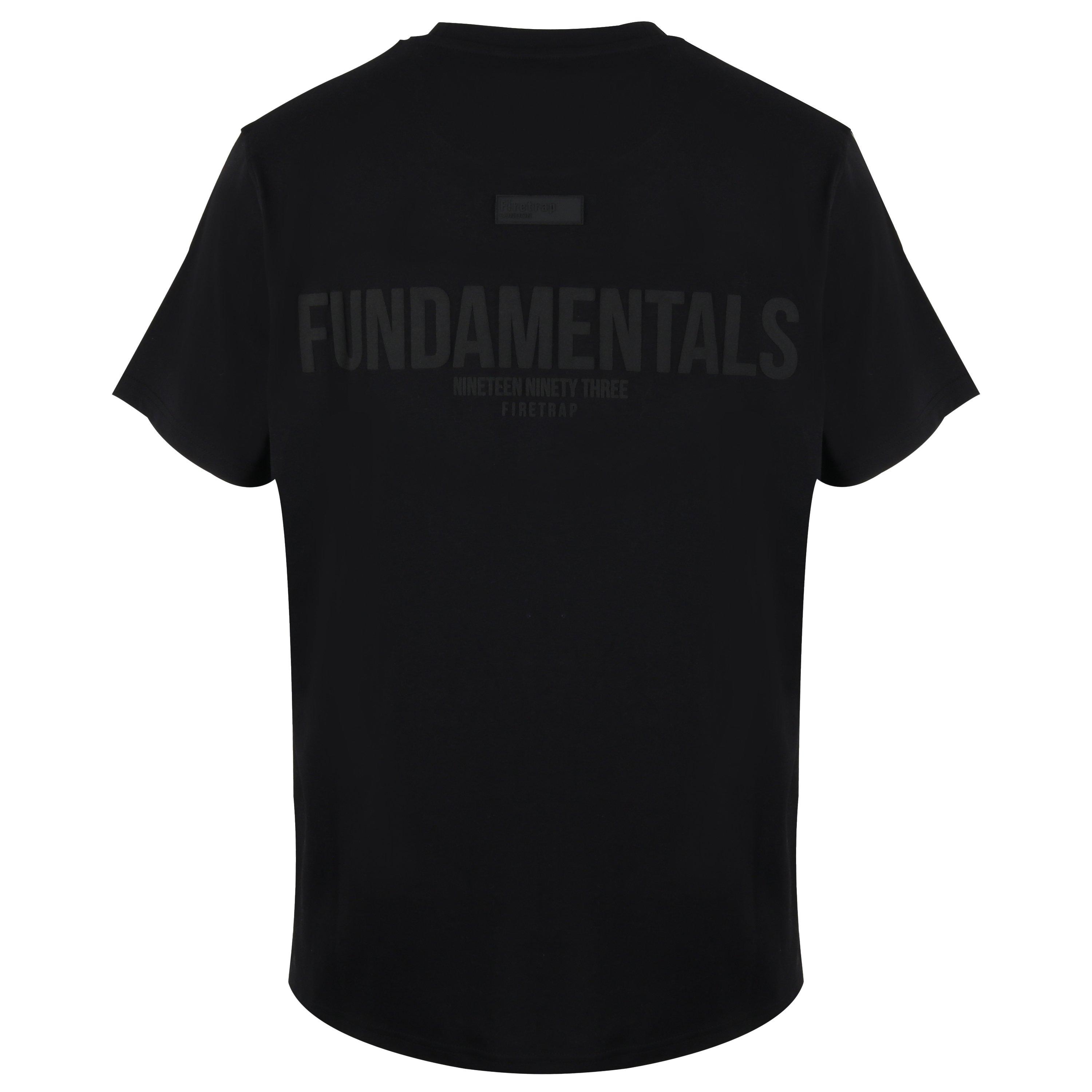 Black - Firetrap - Puff Print Oversized T-Shirt - 2