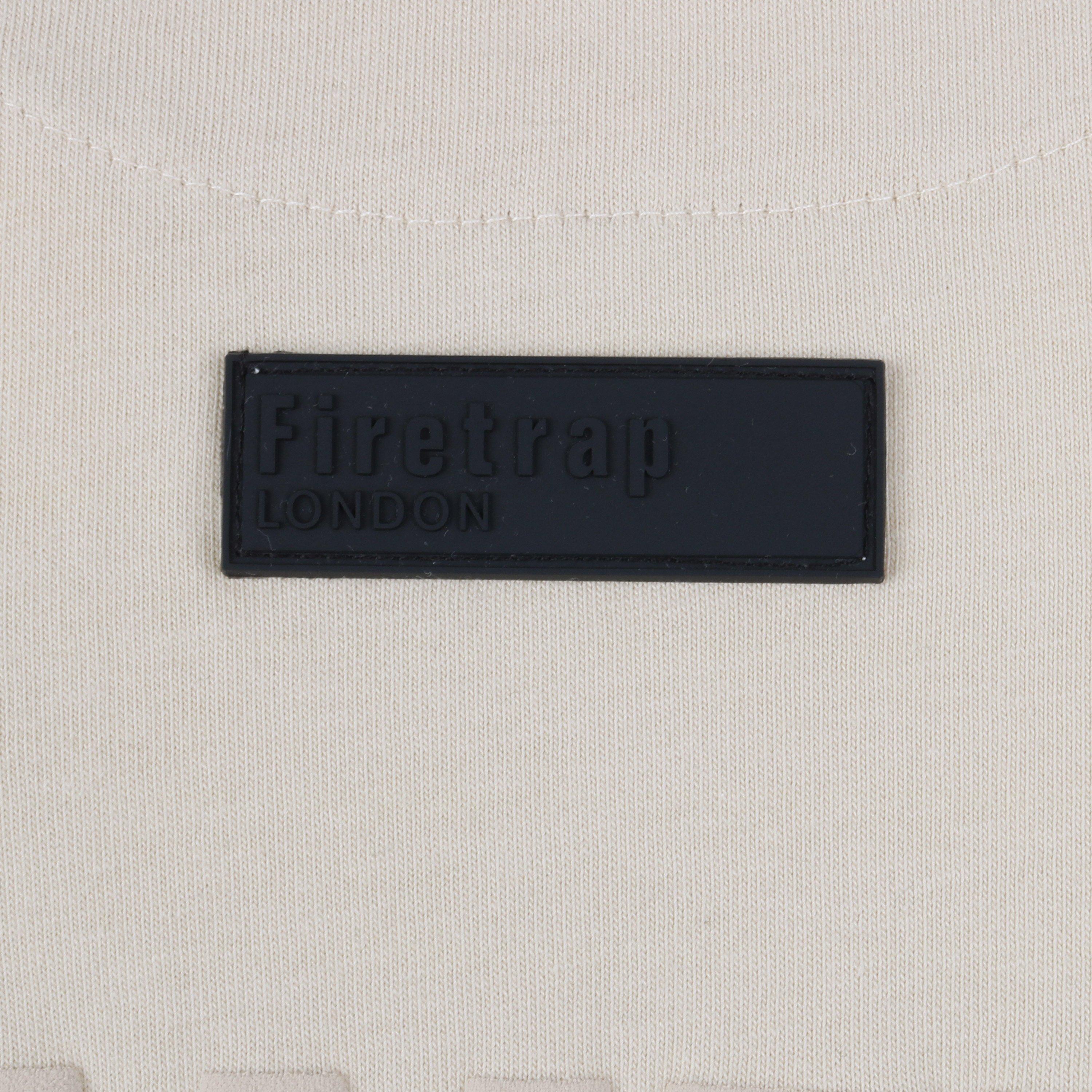 Ecru - Firetrap - Men's Puff Print Oversized T-Shirt - 4