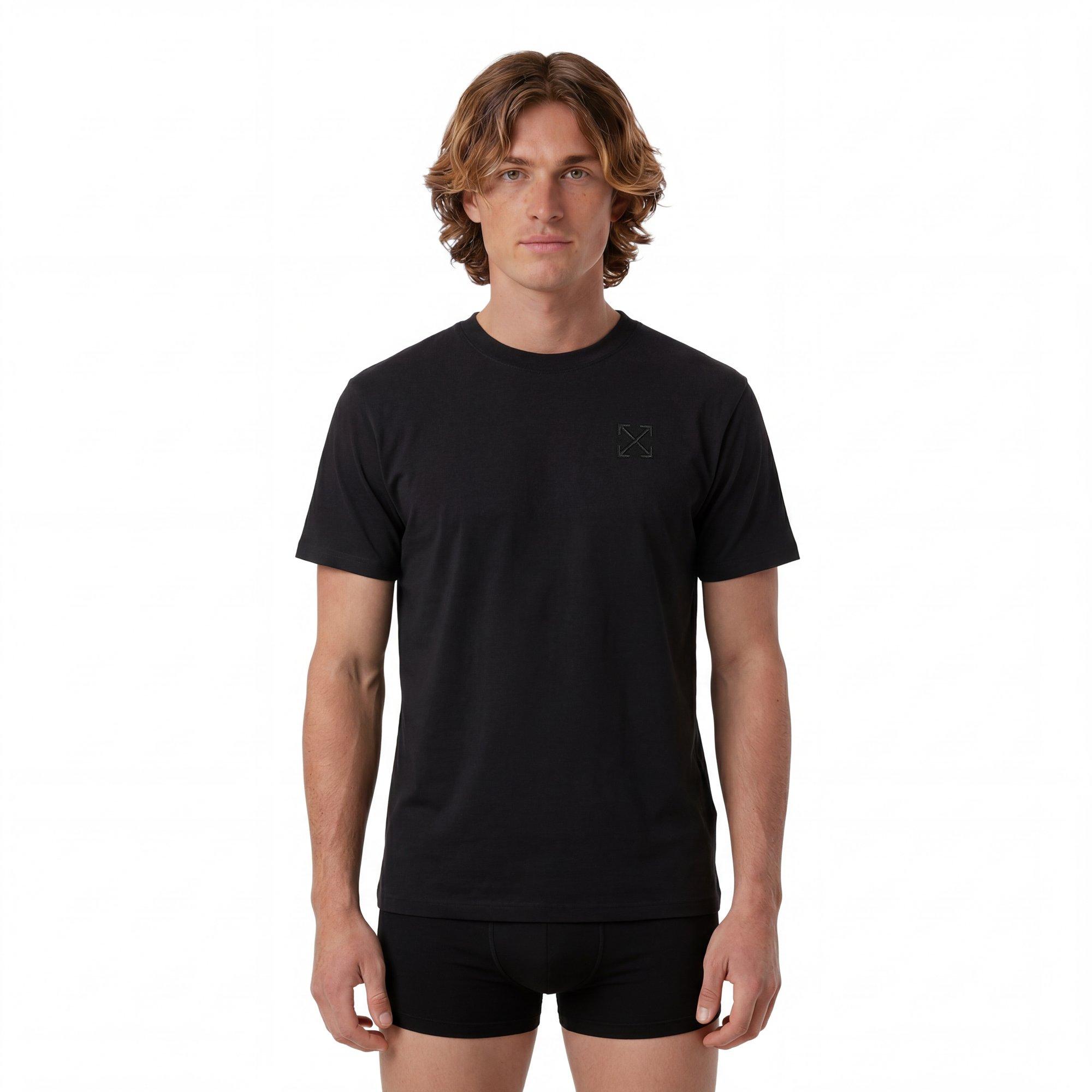 Black 001 - Off White - Men's Arrow 3 Pack T-Shirts - 5