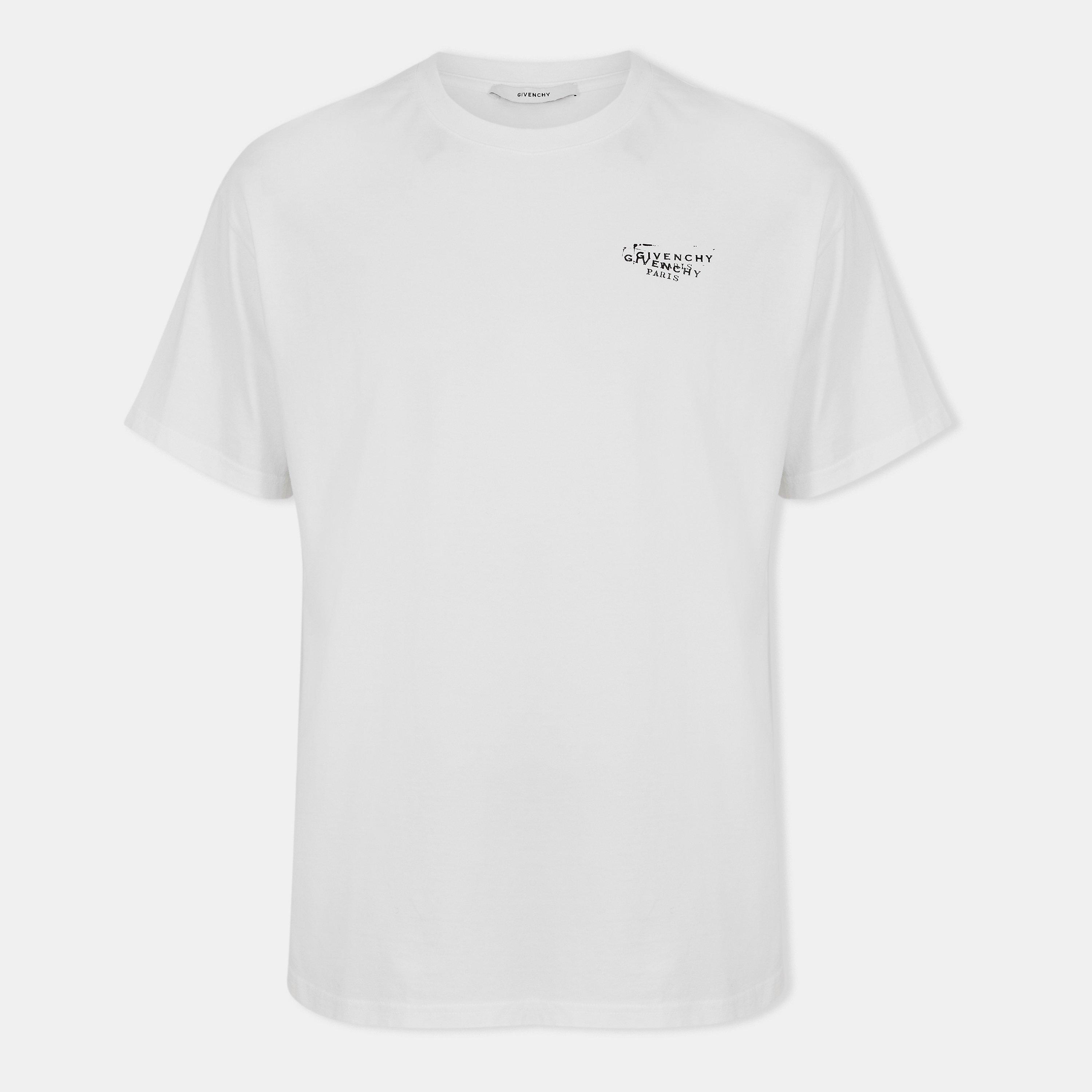 GIVENCHY Men's GIV Stamp T-Shirt - White - Large