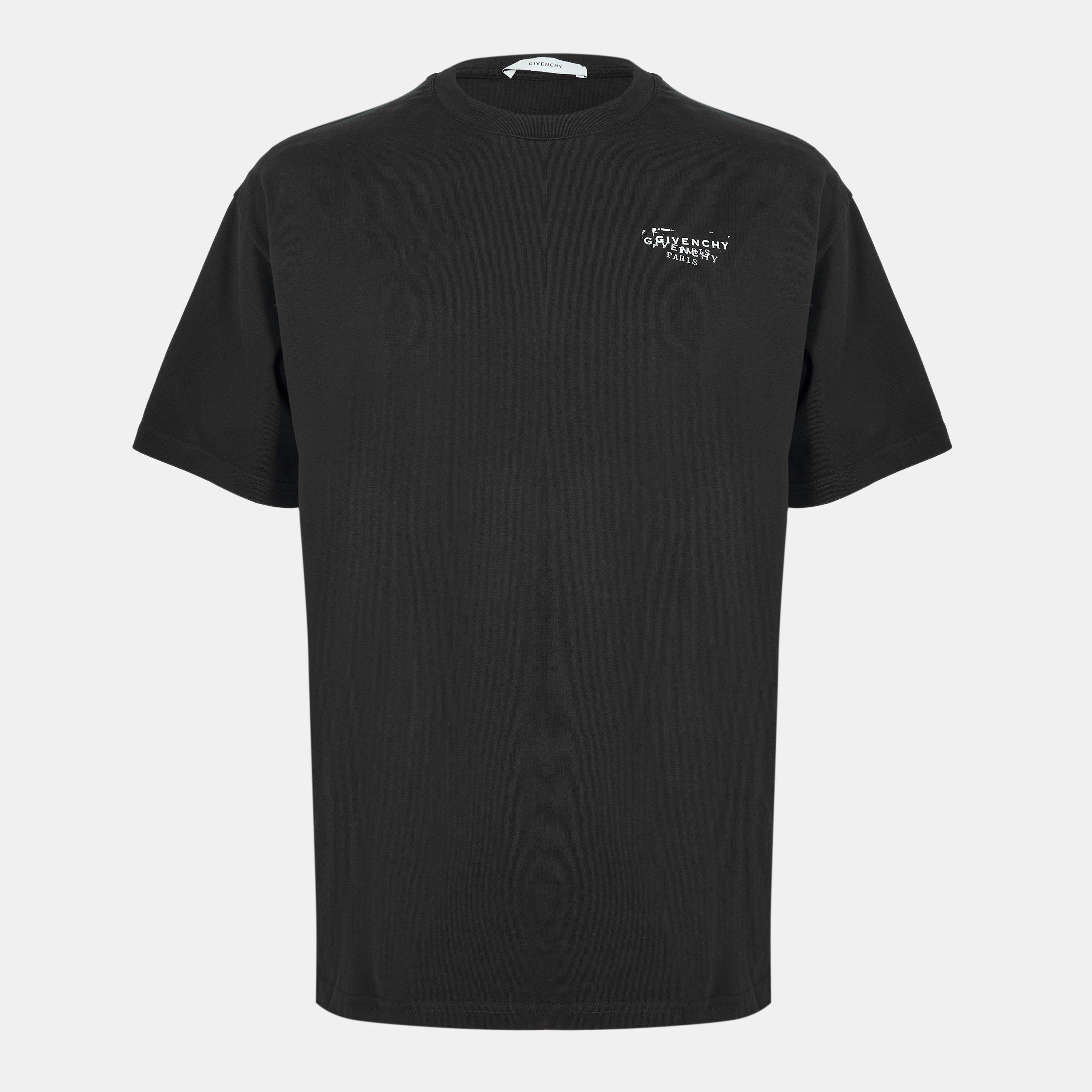 Black - GIVENCHY - Men's GIV Stamp T-Shirt - 1