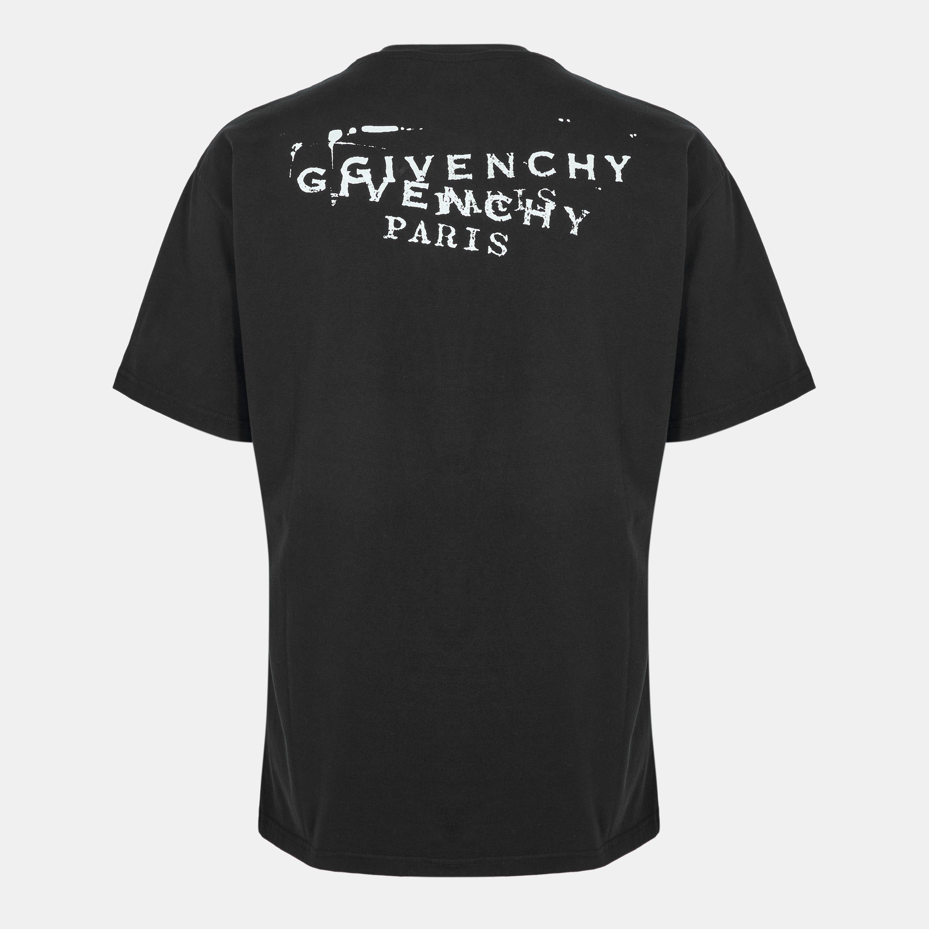 Black - GIVENCHY - Men's GIV Stamp T-Shirt - 2