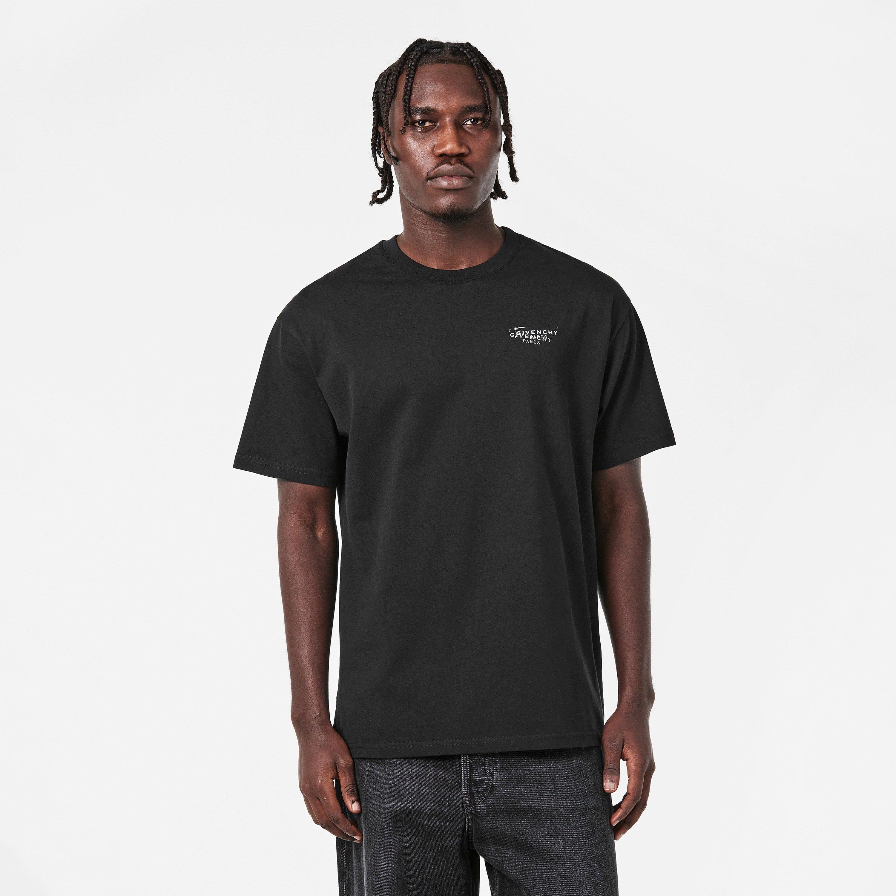 Black - GIVENCHY - Men's GIV Stamp T-Shirt - 3