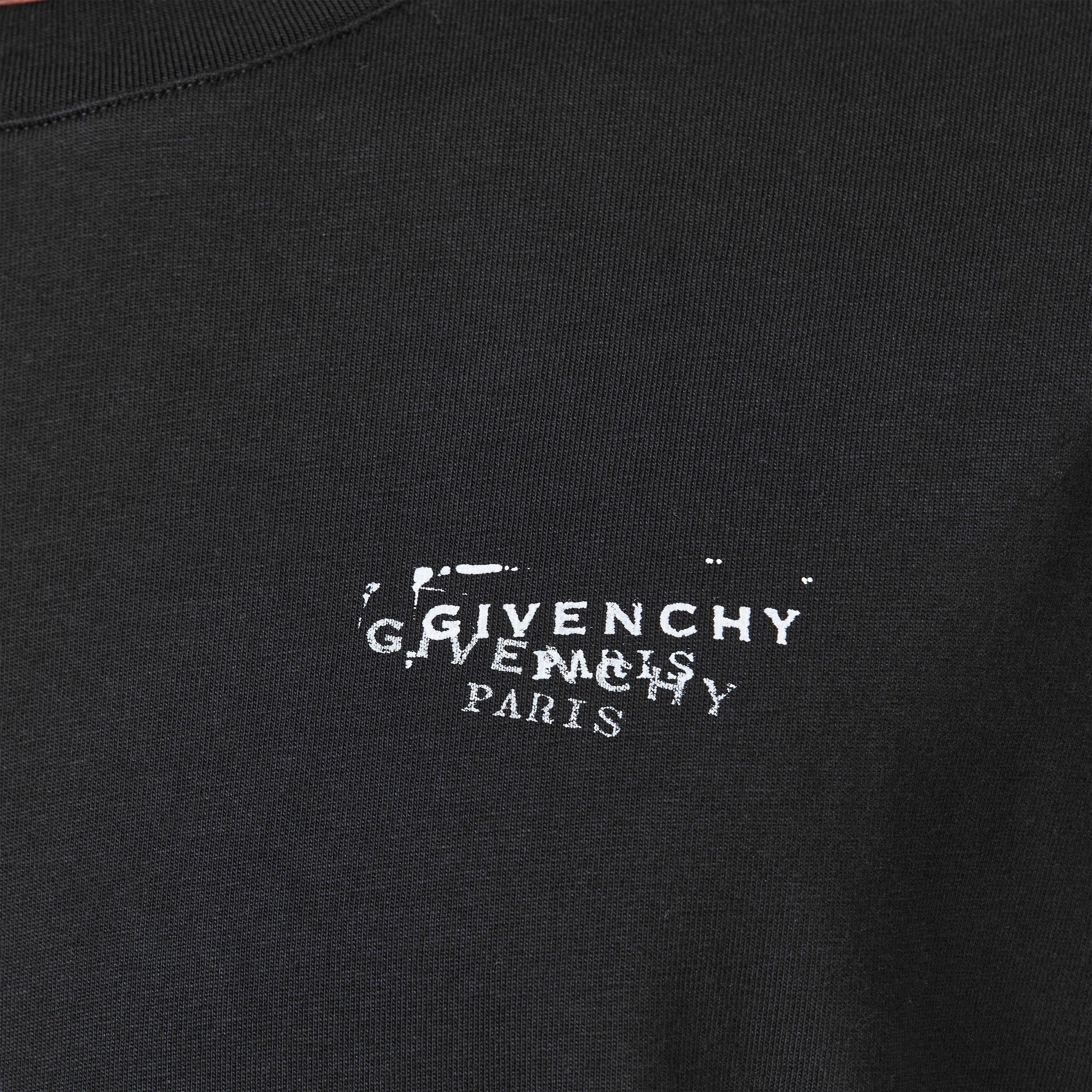 Black - GIVENCHY - Men's GIV Stamp T-Shirt - 5