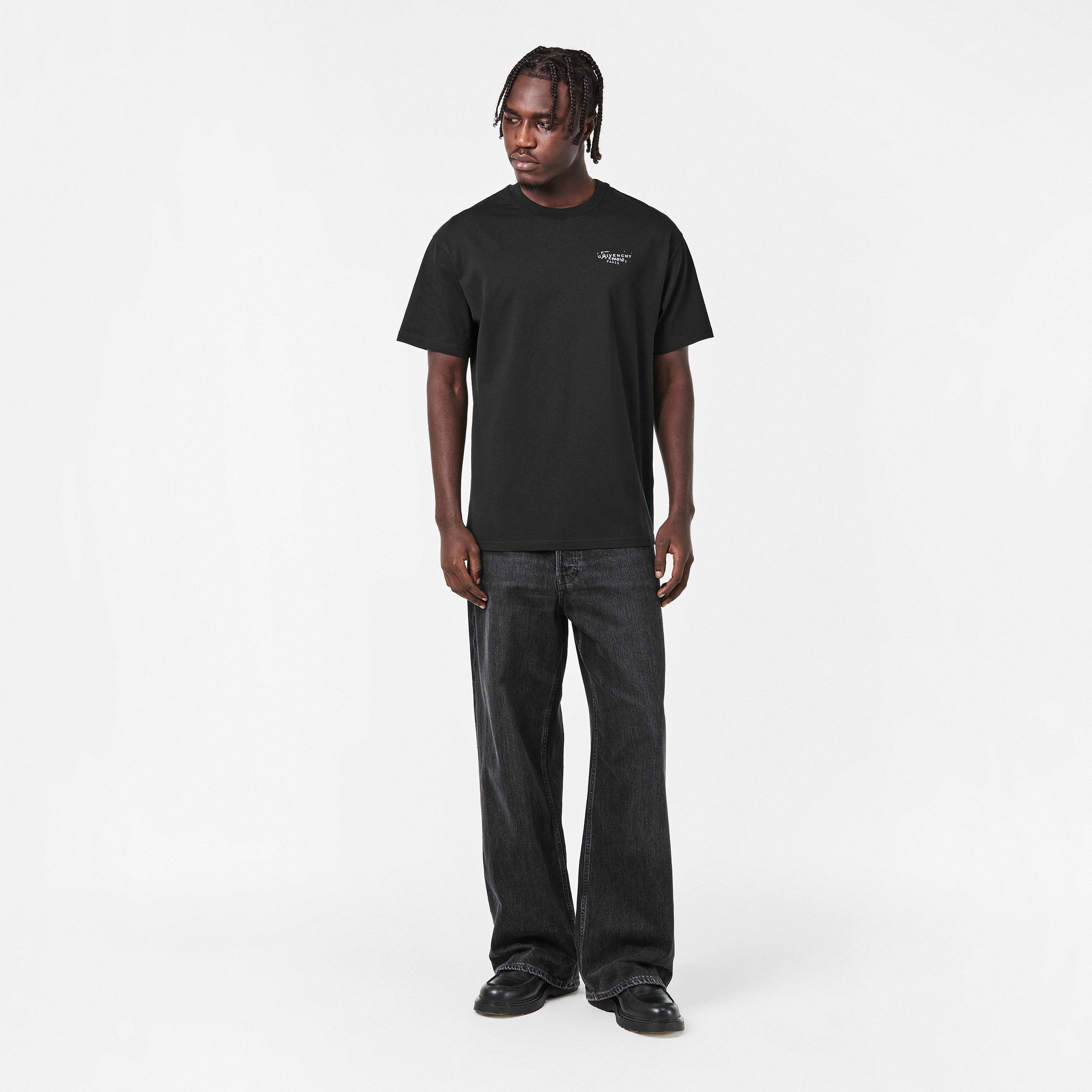 Black - GIVENCHY - Men's GIV Stamp T-Shirt - 6