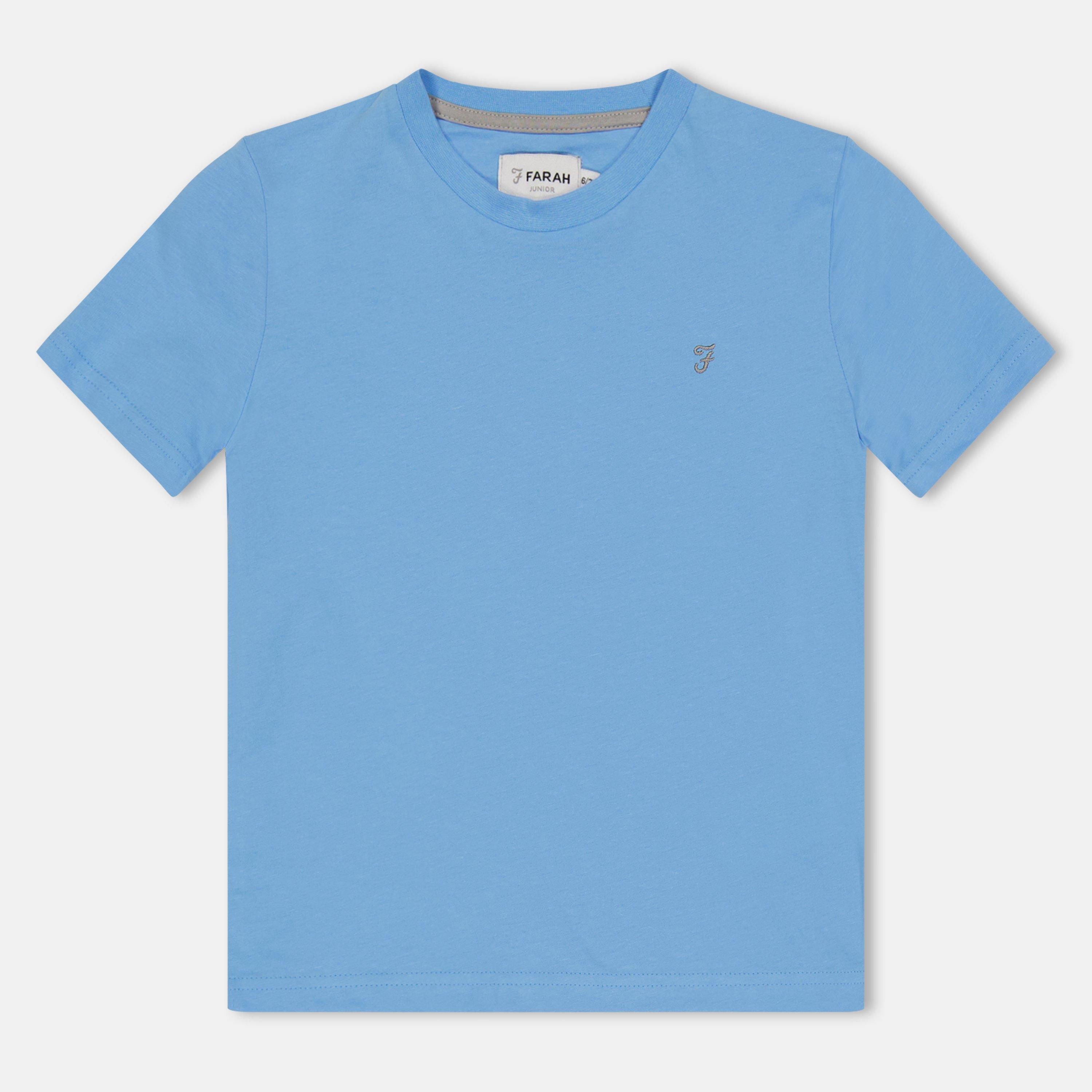 Blue - Farah - Unisex Kids' Denny Short Sleeve T-Shirt - 1