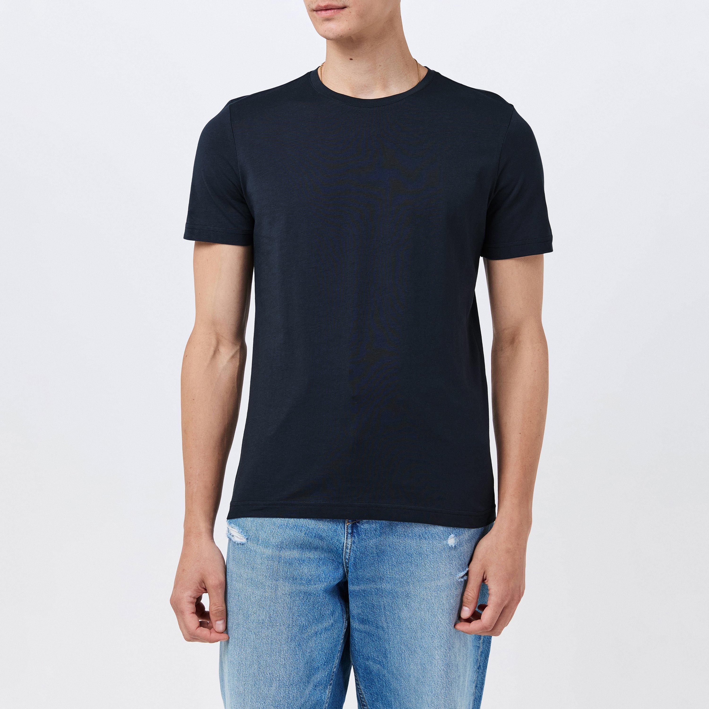 Blue Navy 01 - Pal Zileri - Men's Regular Fit T-Shirt - 3