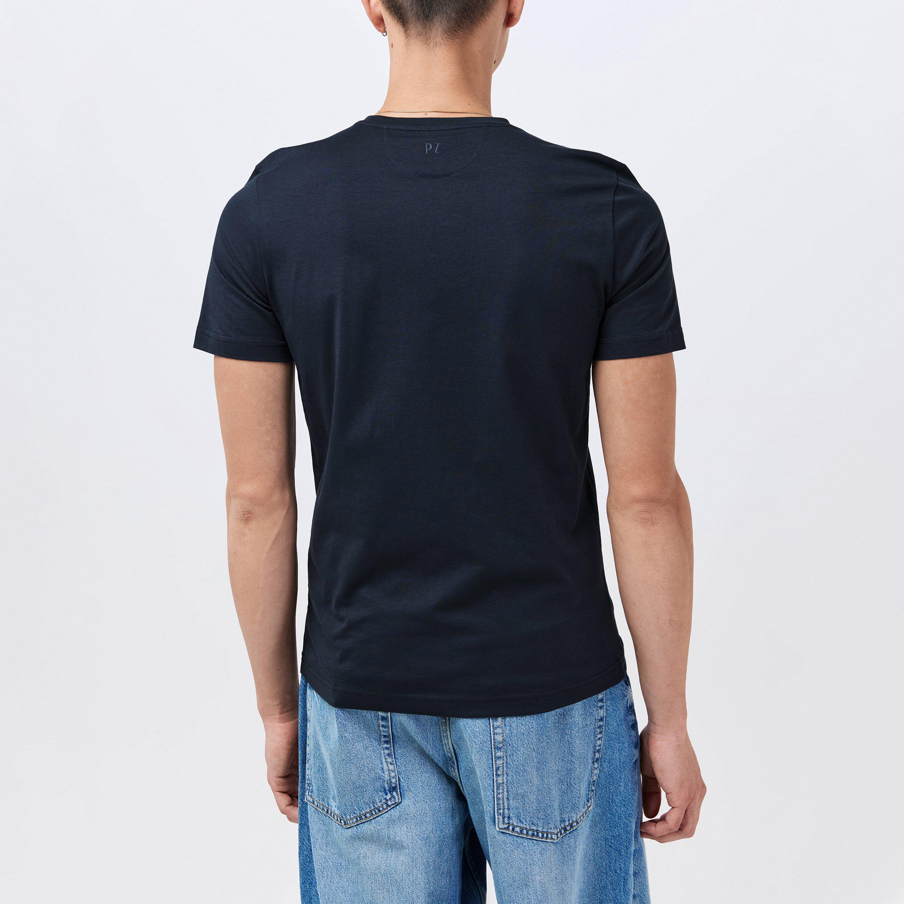 Blue Navy 01 - Pal Zileri - Men's Regular Fit T-Shirt - 4
