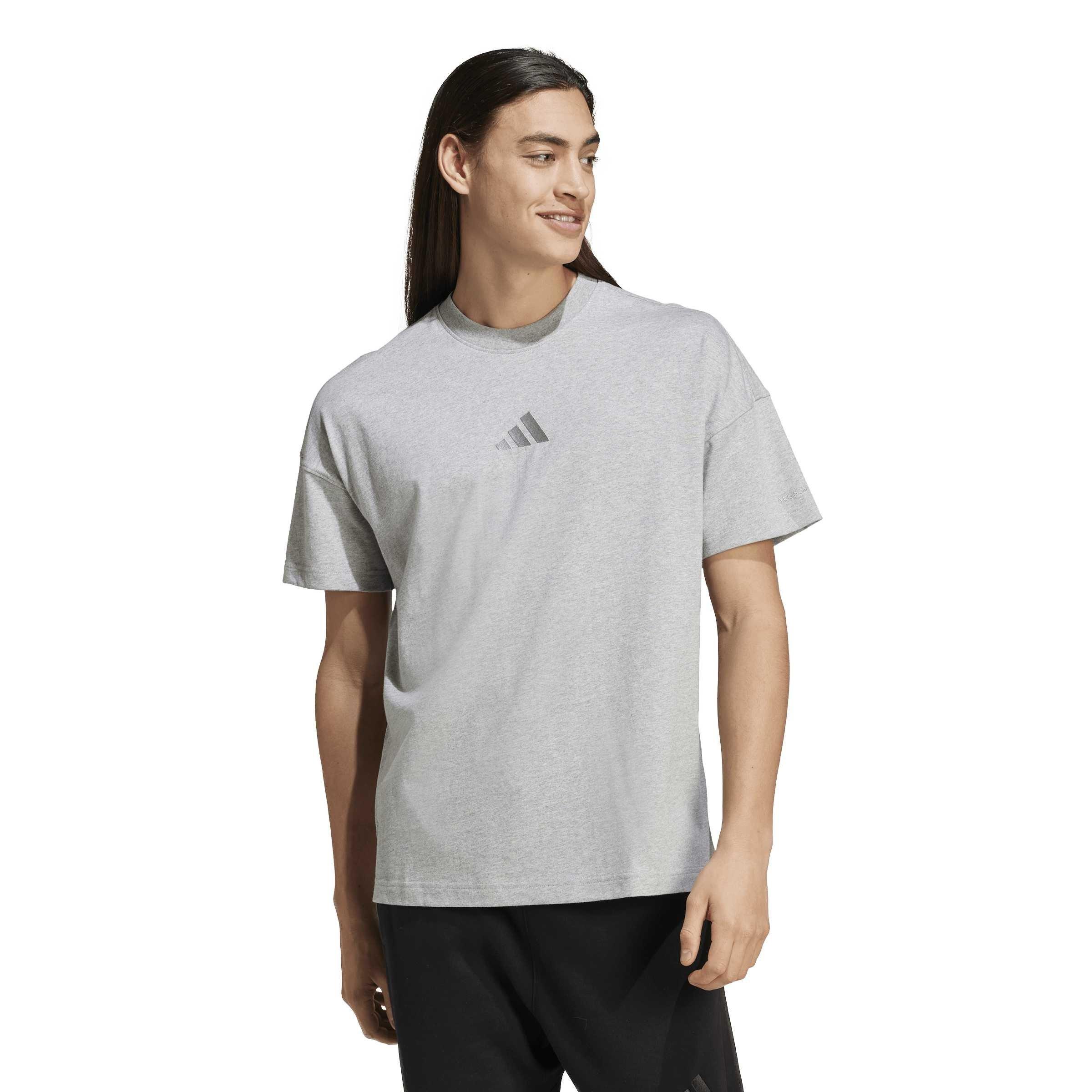 Grå Heather - adidas - adidas M A Szn T T-Shirt Mens - 2