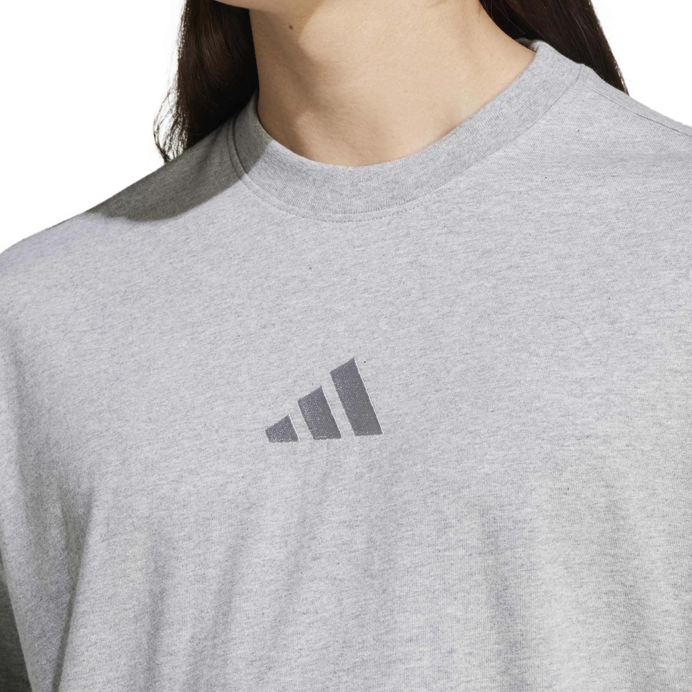 Grå Heather - adidas - adidas M A Szn T T-Shirt Mens - 4