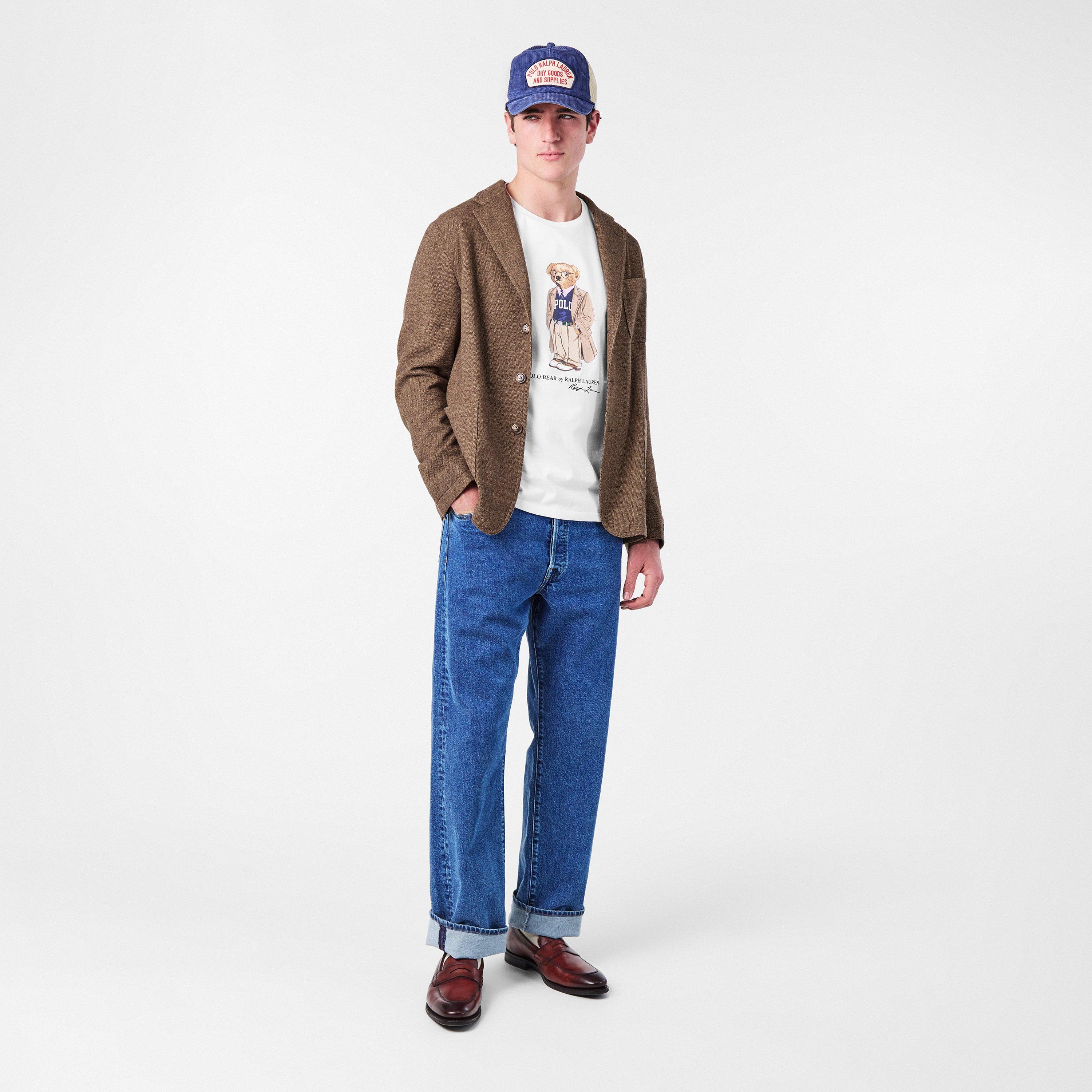 White - Polo Ralph Lauren - Men's HRTG Bear Regular Fit T-Shirt - 6