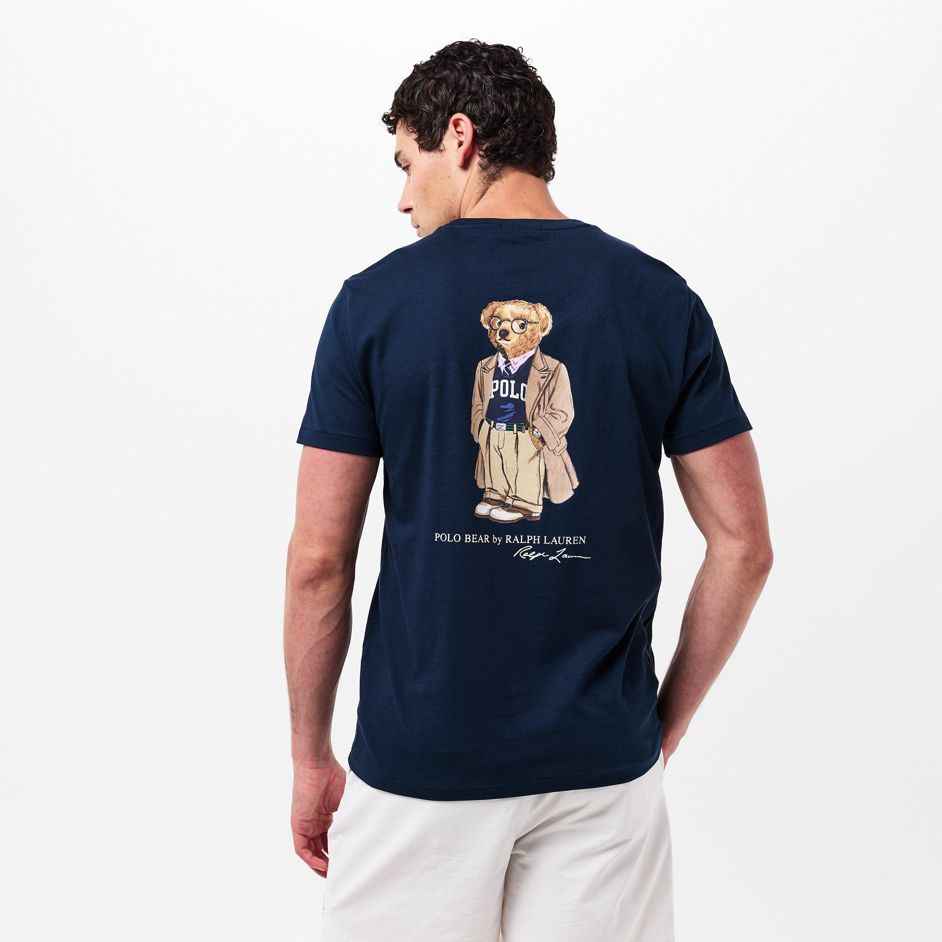 Newport Navy - Polo Ralph Lauren - Men's Regular Fit Bear Print T-Shirt - 4