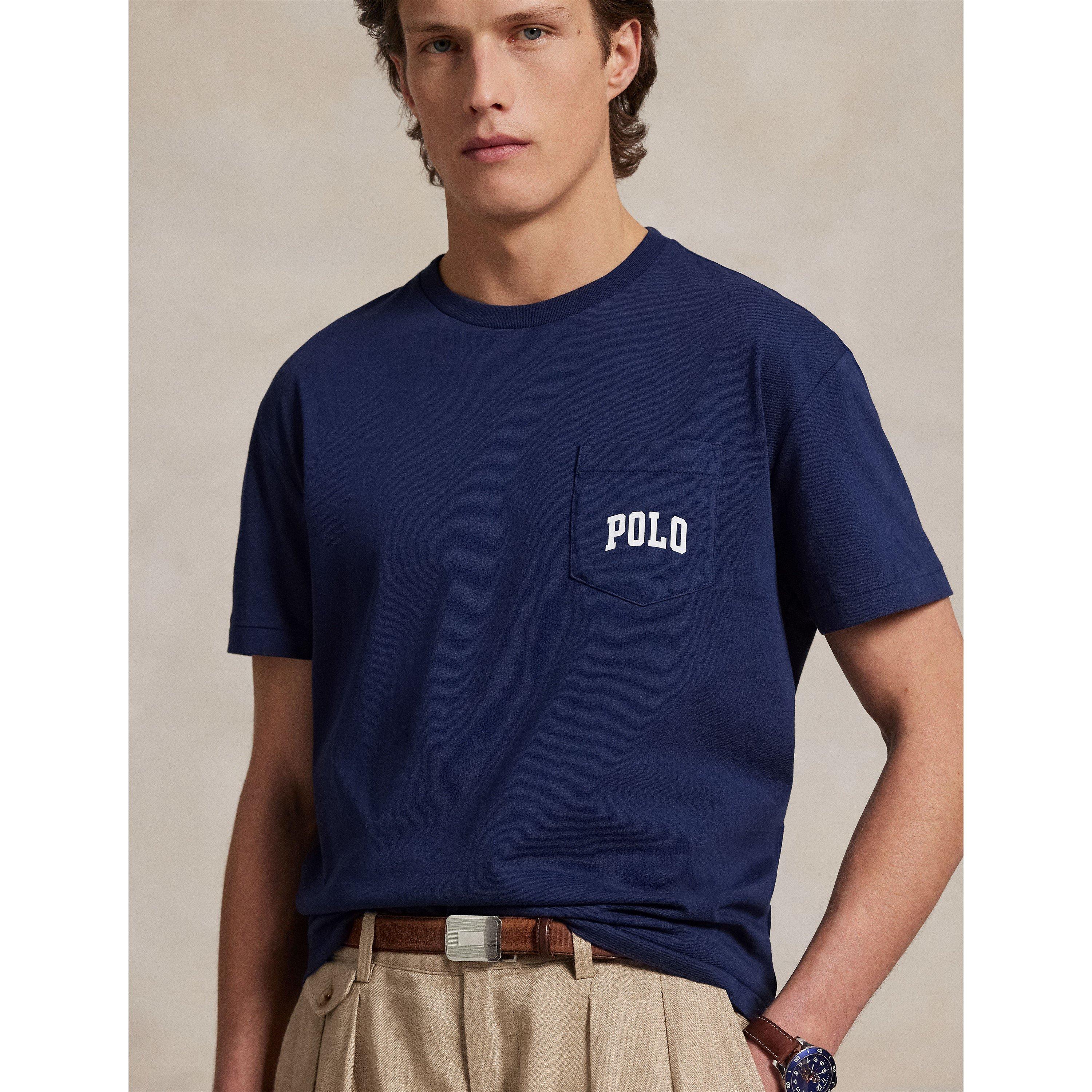 Polo Ralph Lauren | Men's Bear Print Crew Neck T-Shirt | Flannels