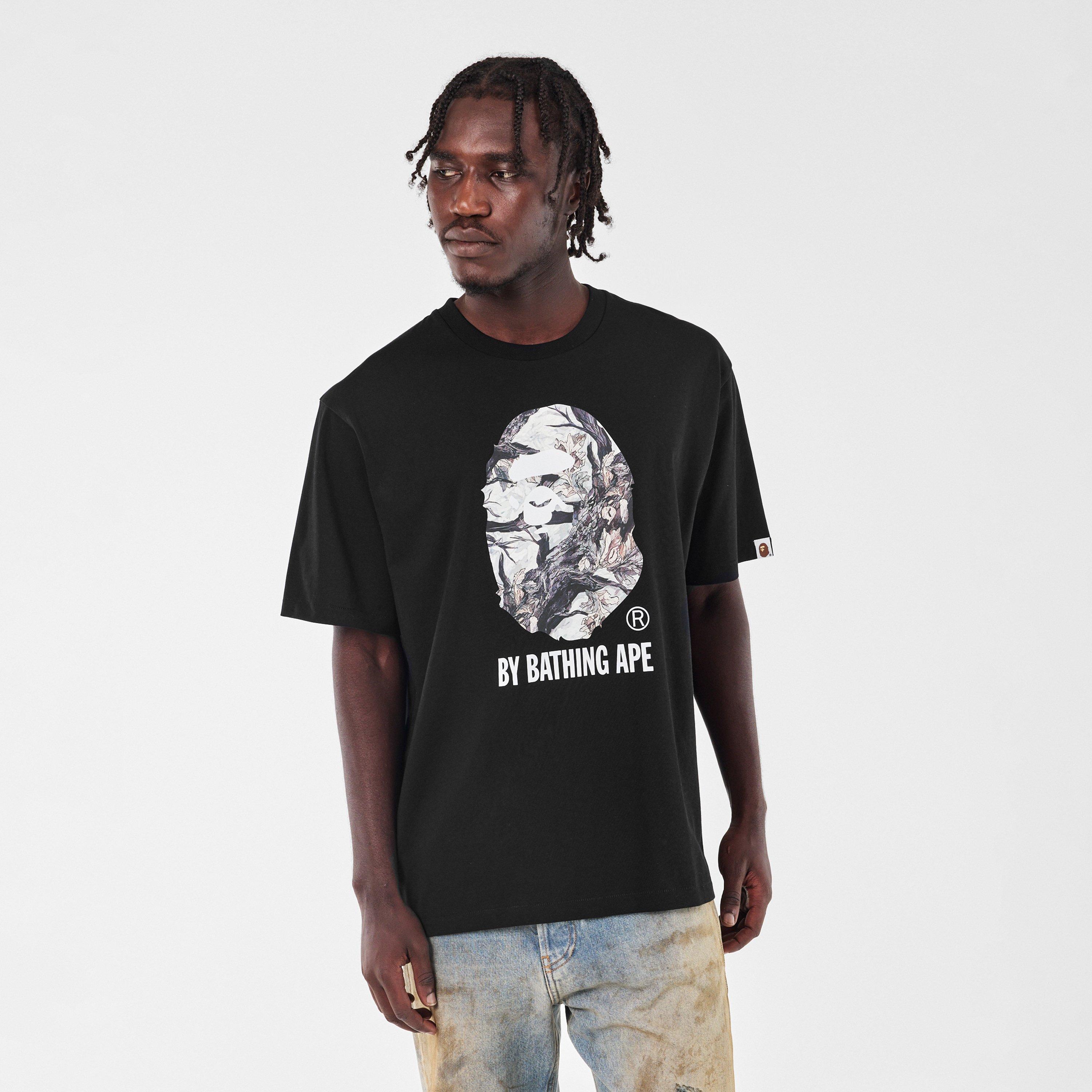 Black - A Bathing Ape - Men's Bape Tree Edge Regular Fit T-Shirt - 3