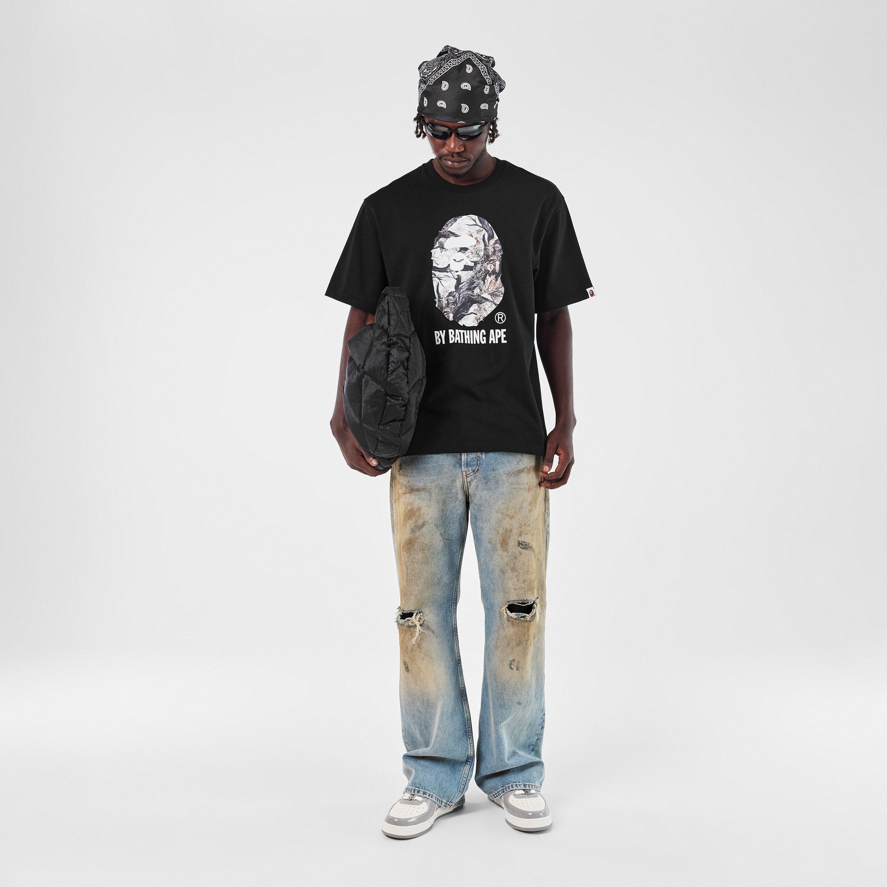 Black - A Bathing Ape - Men's Bape Tree Edge Regular Fit T-Shirt - 6