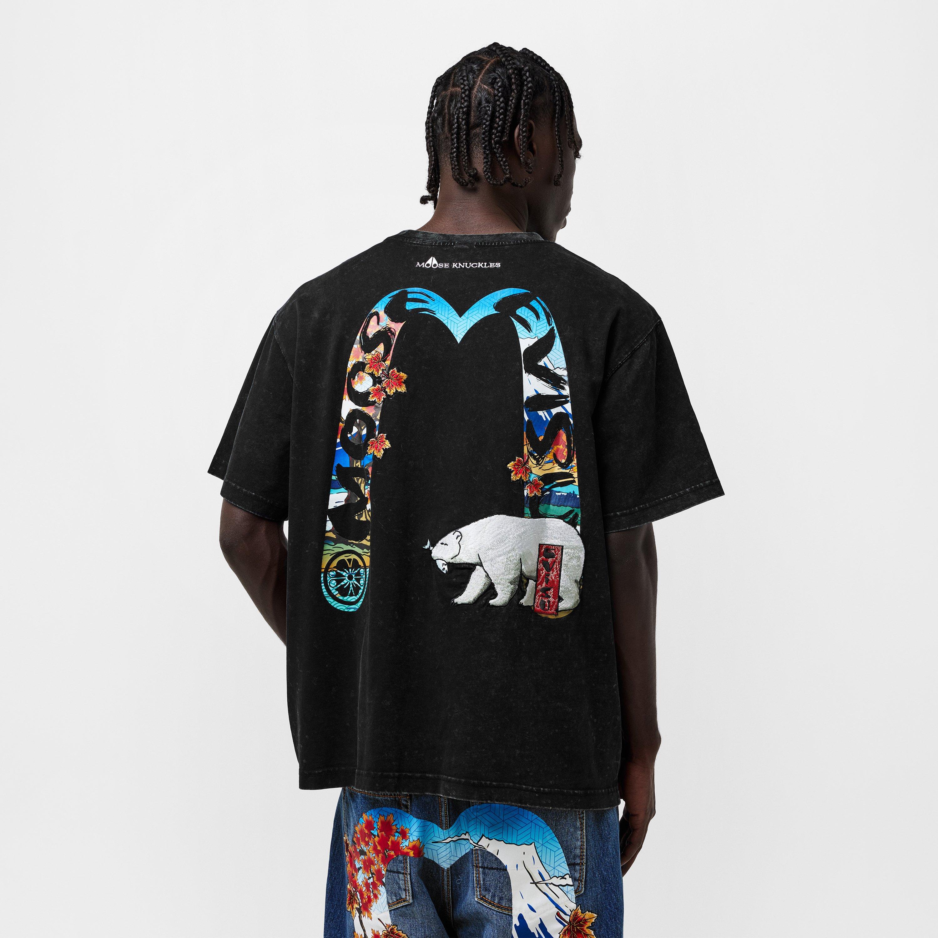 Black - Moose Knuckles - Mens x Evisu T-Shirt - 4