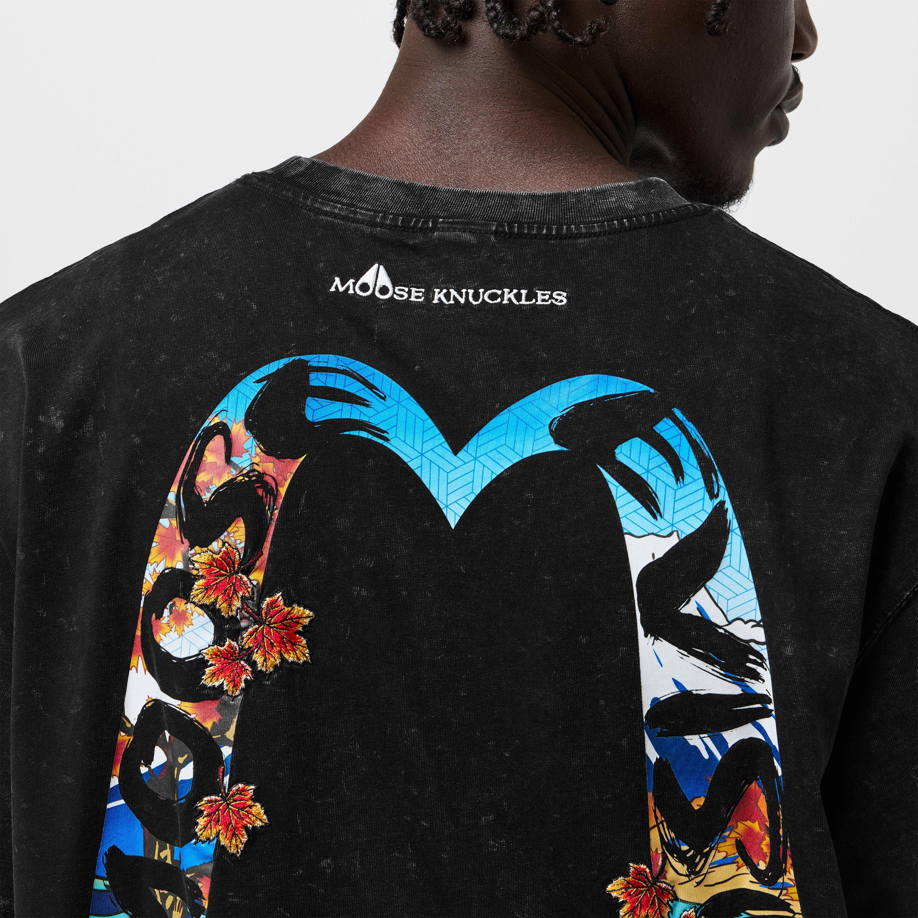 Black - Moose Knuckles - Mens x Evisu T-Shirt - 5