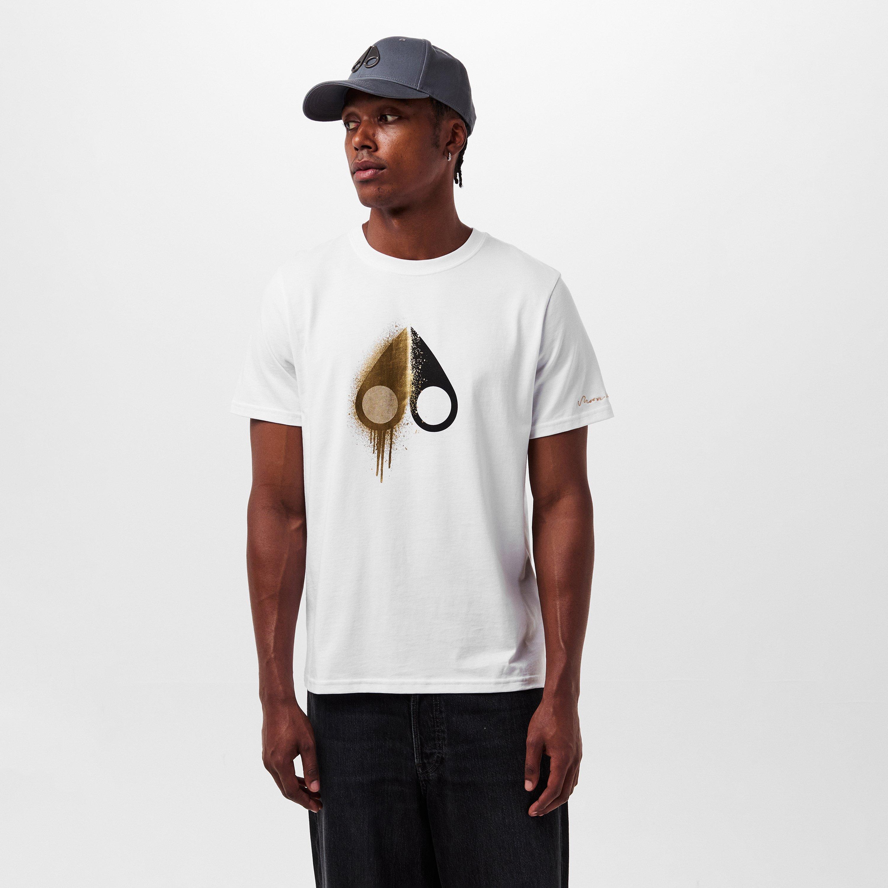 White - Moose Knuckles - Men's August Gold Regular Fit T-Shirt - 3