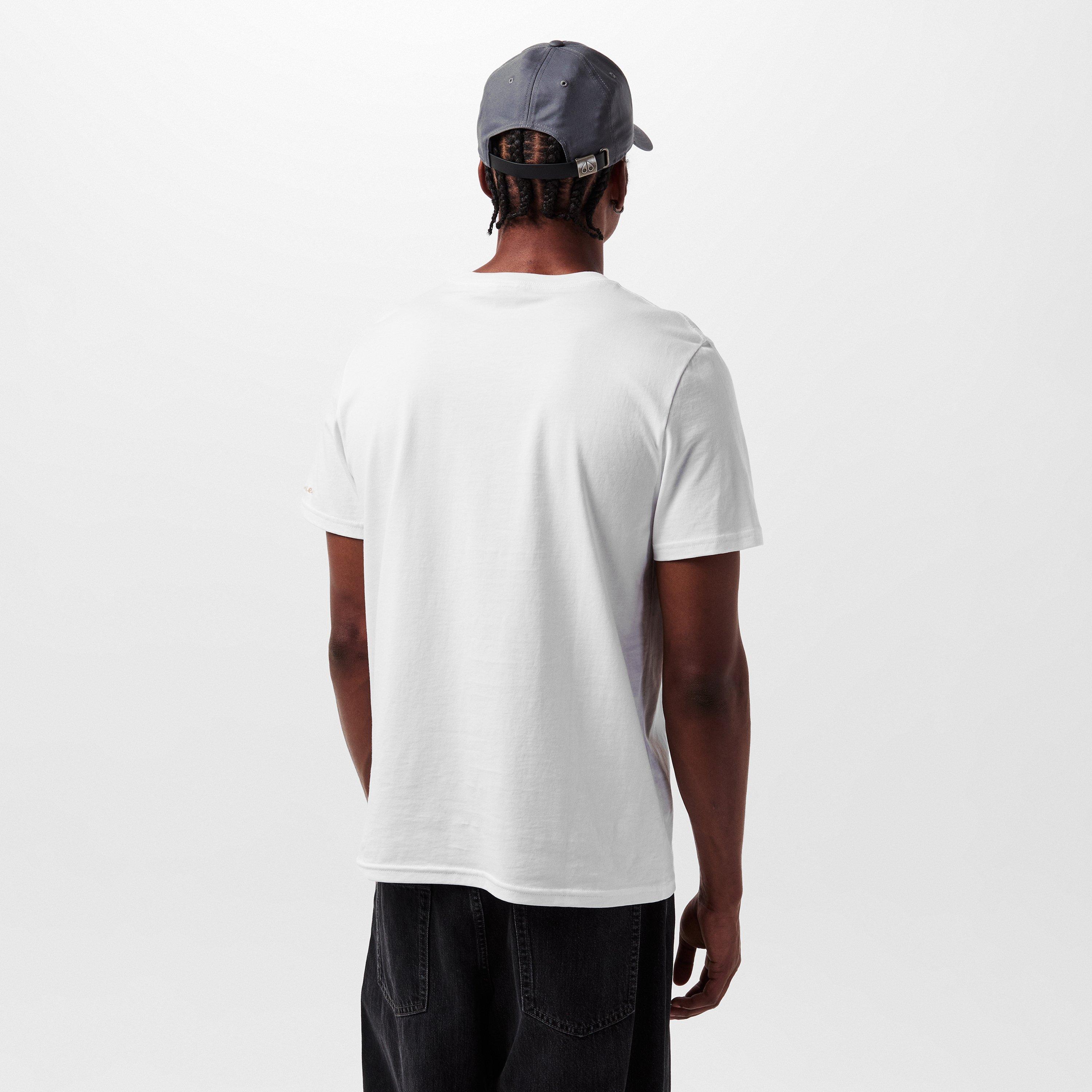 White - Moose Knuckles - Men's August Gold Regular Fit T-Shirt - 4