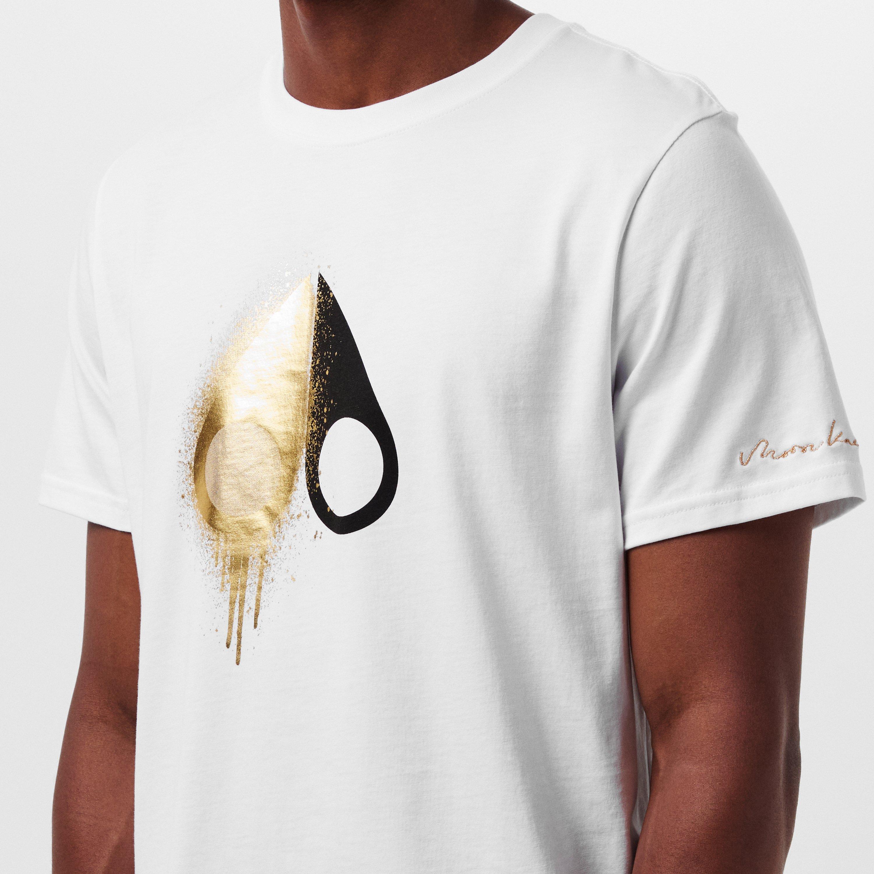 White - Moose Knuckles - Men's August Gold Regular Fit T-Shirt - 5