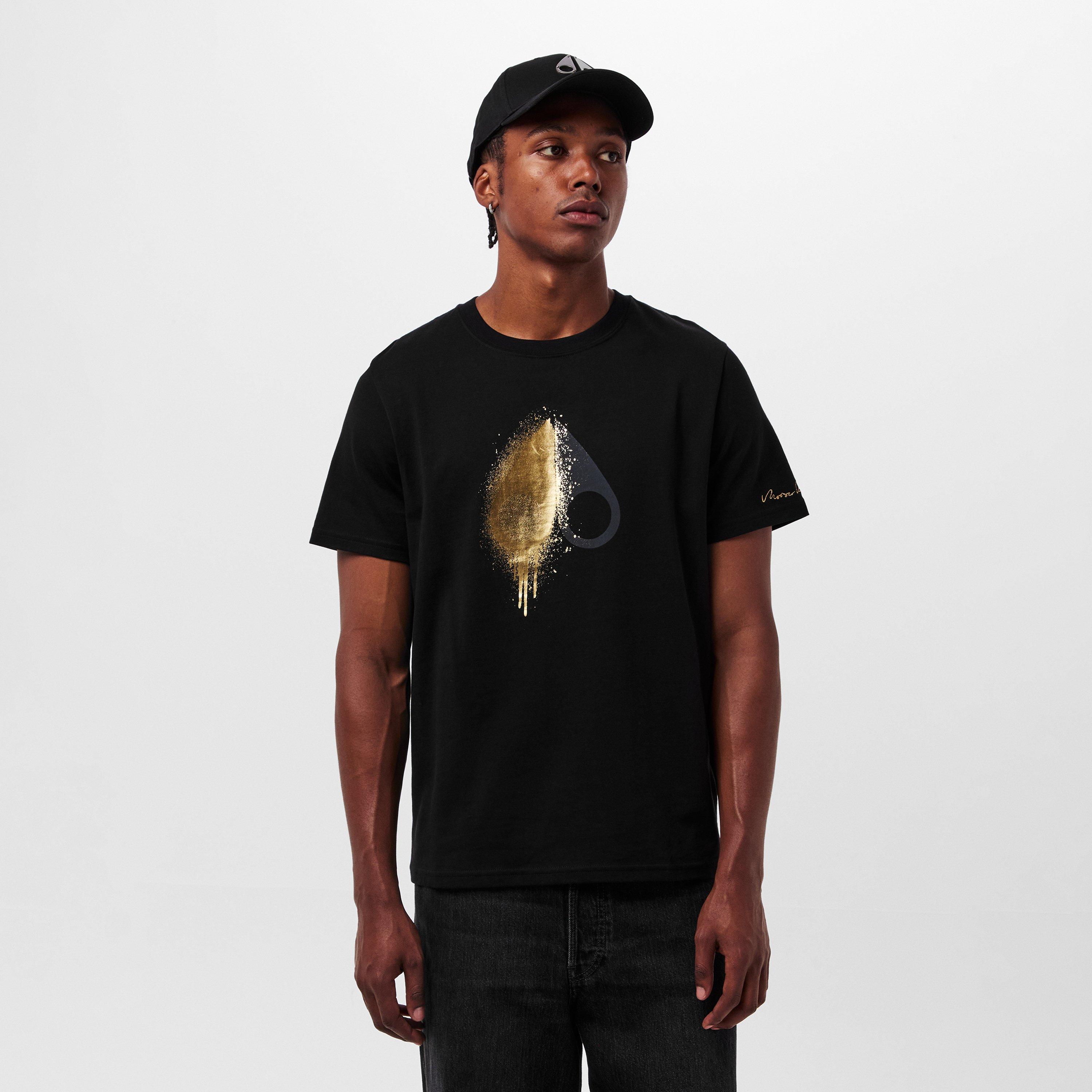 Black - Moose Knuckles - Men's August Gold Regular Fit T-Shirt - 3