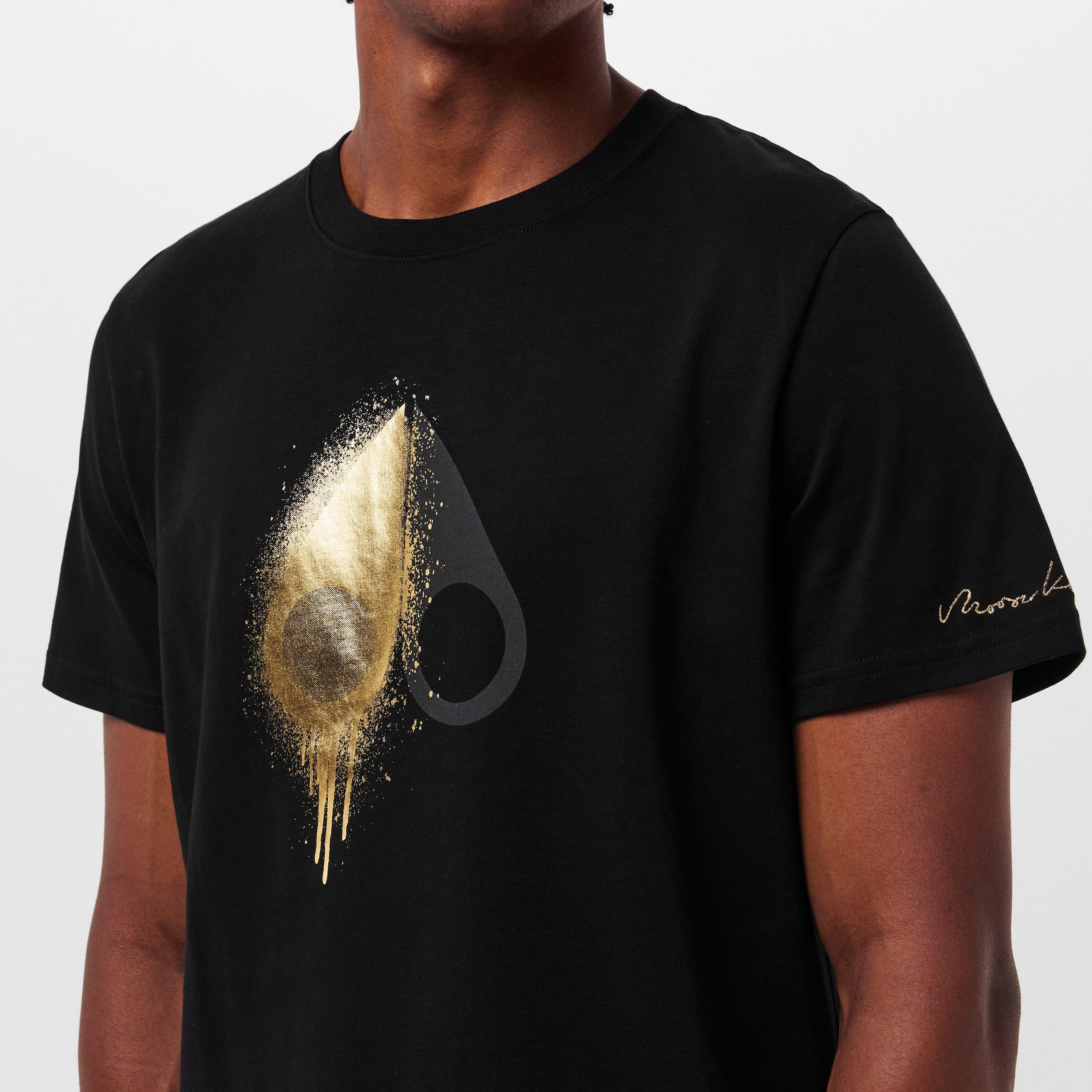 Black - Moose Knuckles - Men's August Gold Regular Fit T-Shirt - 5