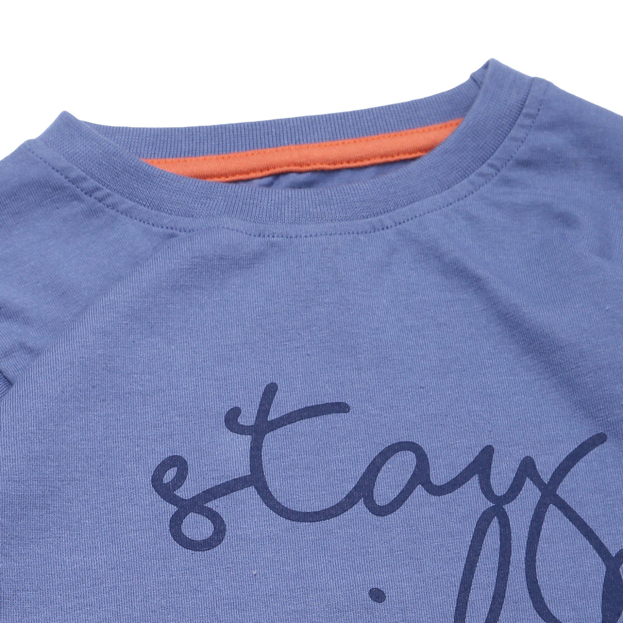 Blue - Lilly and Sid - Stay Wild Regular Fit T-Shirt - 3