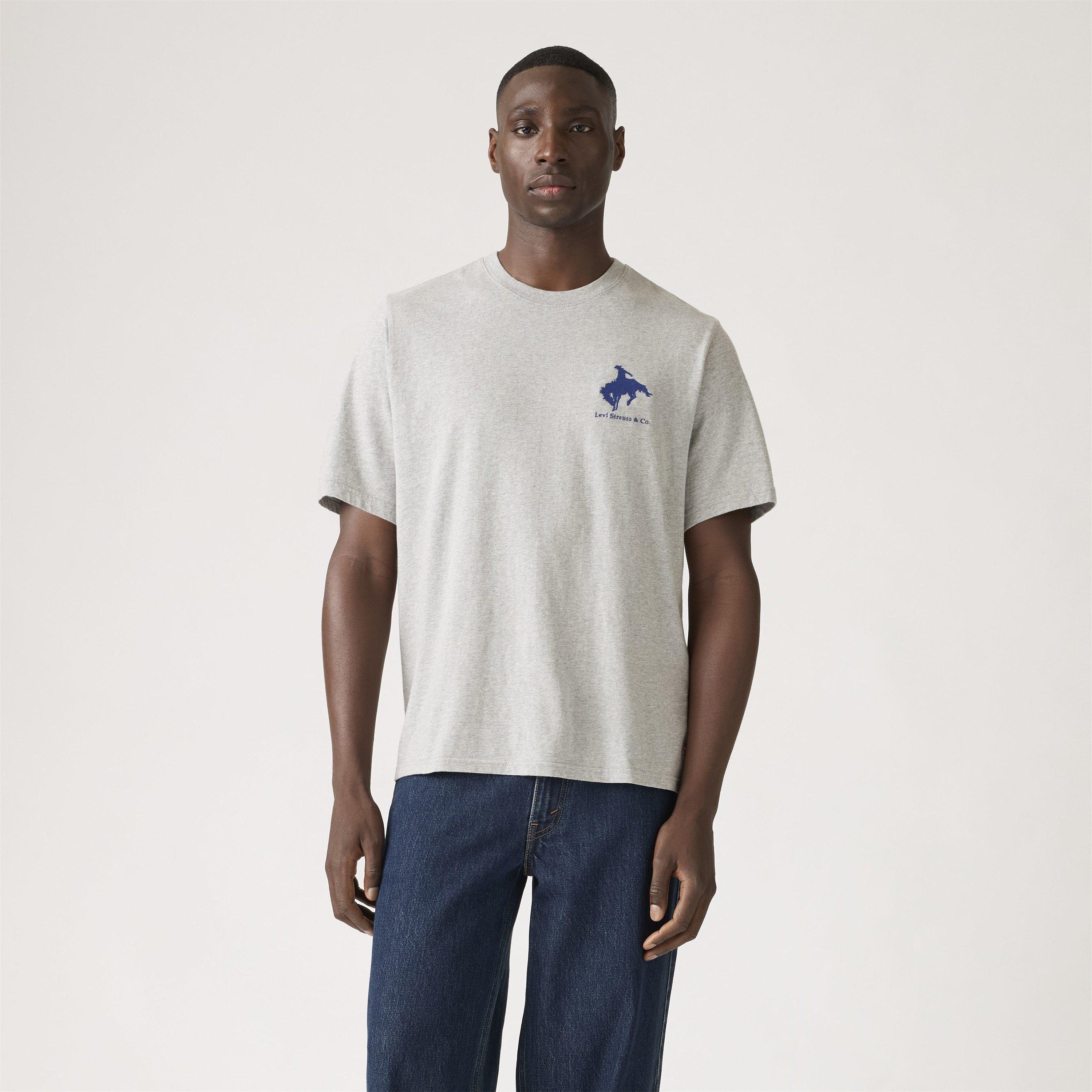 Heather Grey - Levis - Men's Relaxed Fit T-Shirt - 2