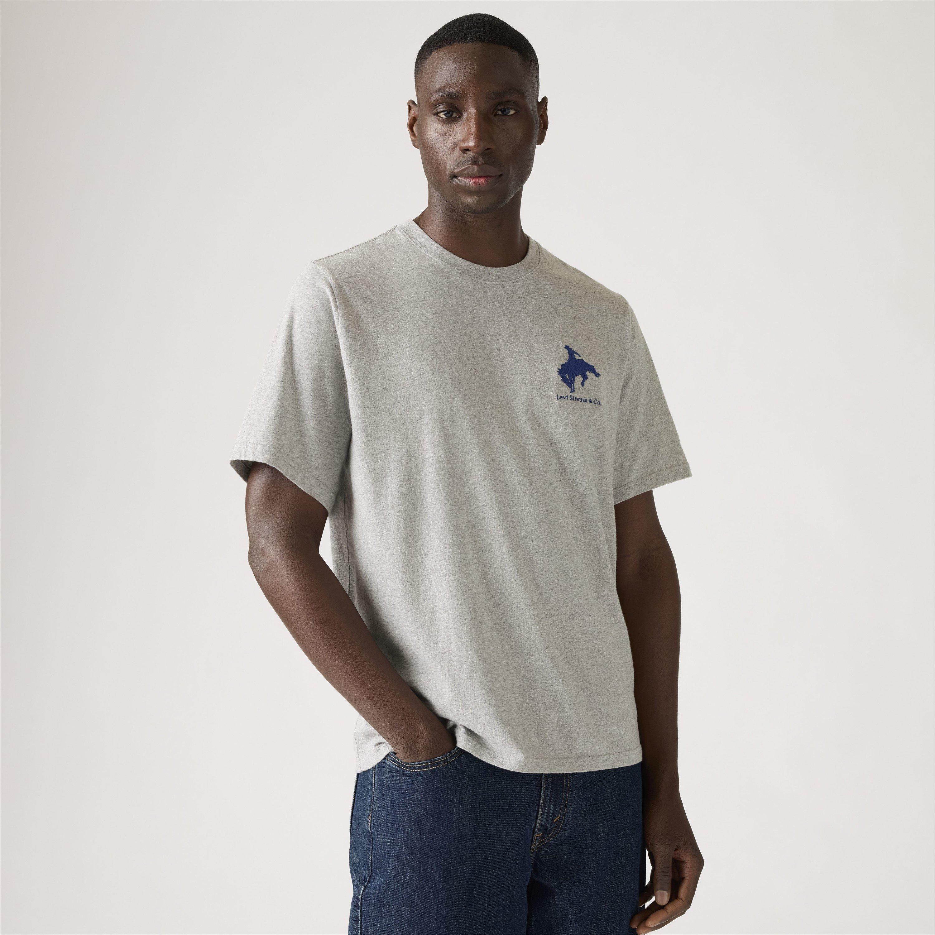 Heather Grey - Levis - Men's Relaxed Fit T-Shirt - 4