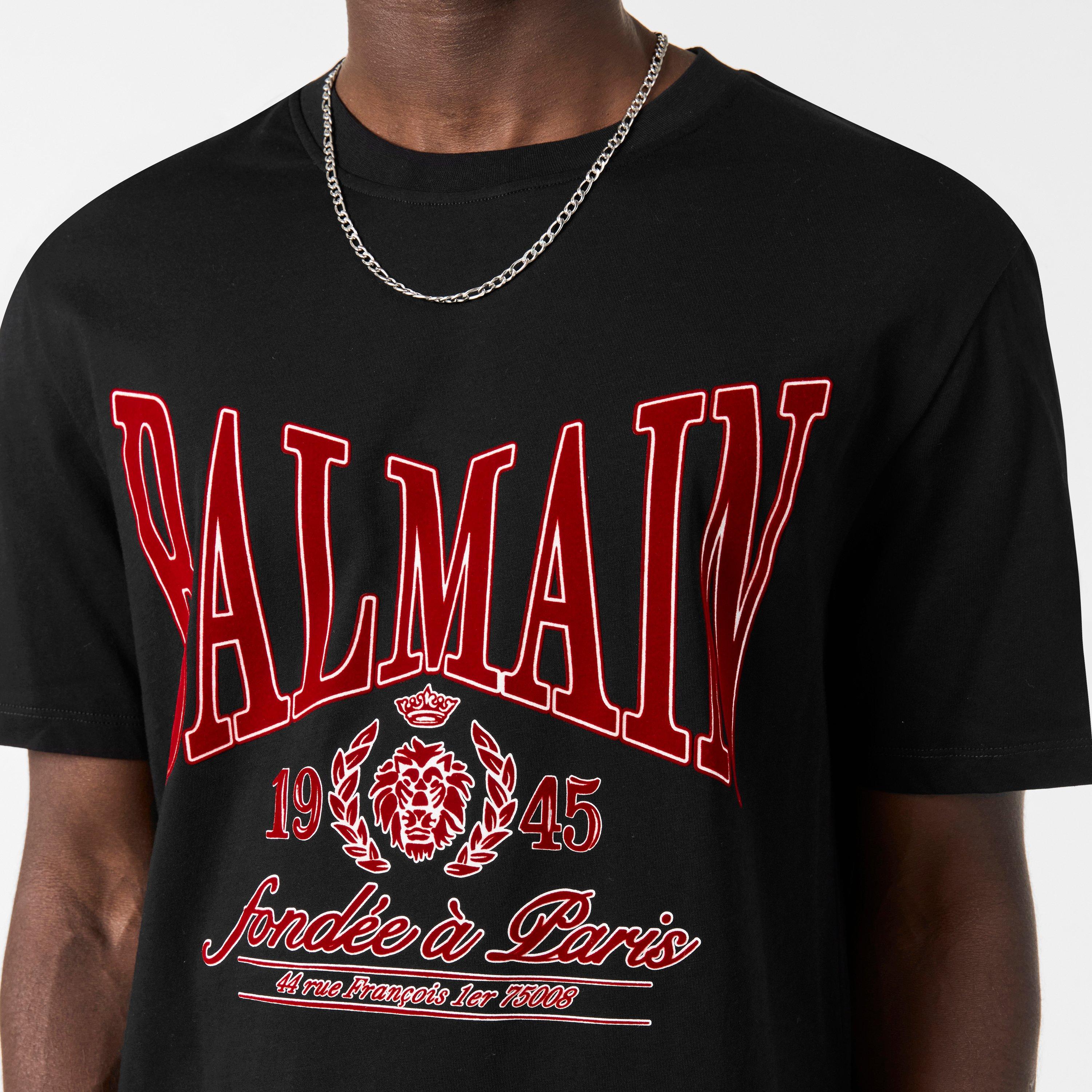 Black - Balmain - Men's T-Shirt - 5
