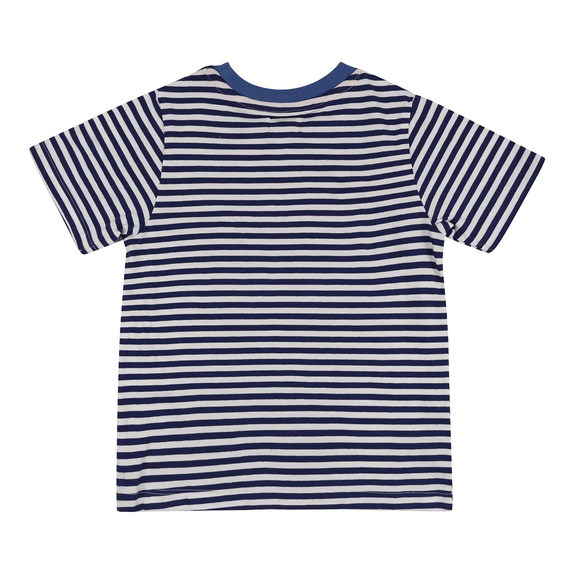 Multi - Lilly and Sid - & Sid Multicoloured Animal Safari And Stripe Print T-Shirt - 2 Pack - 3