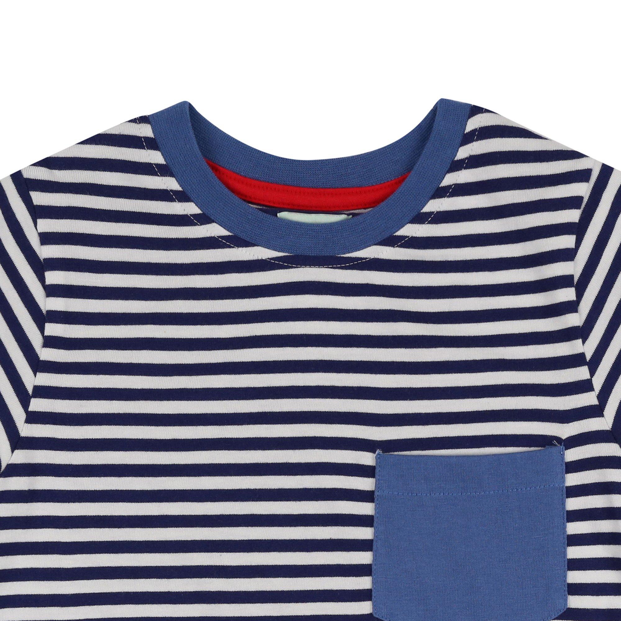 Multi - Lilly and Sid - & Sid Multicoloured Animal Safari And Stripe Print T-Shirt - 2 Pack - 4