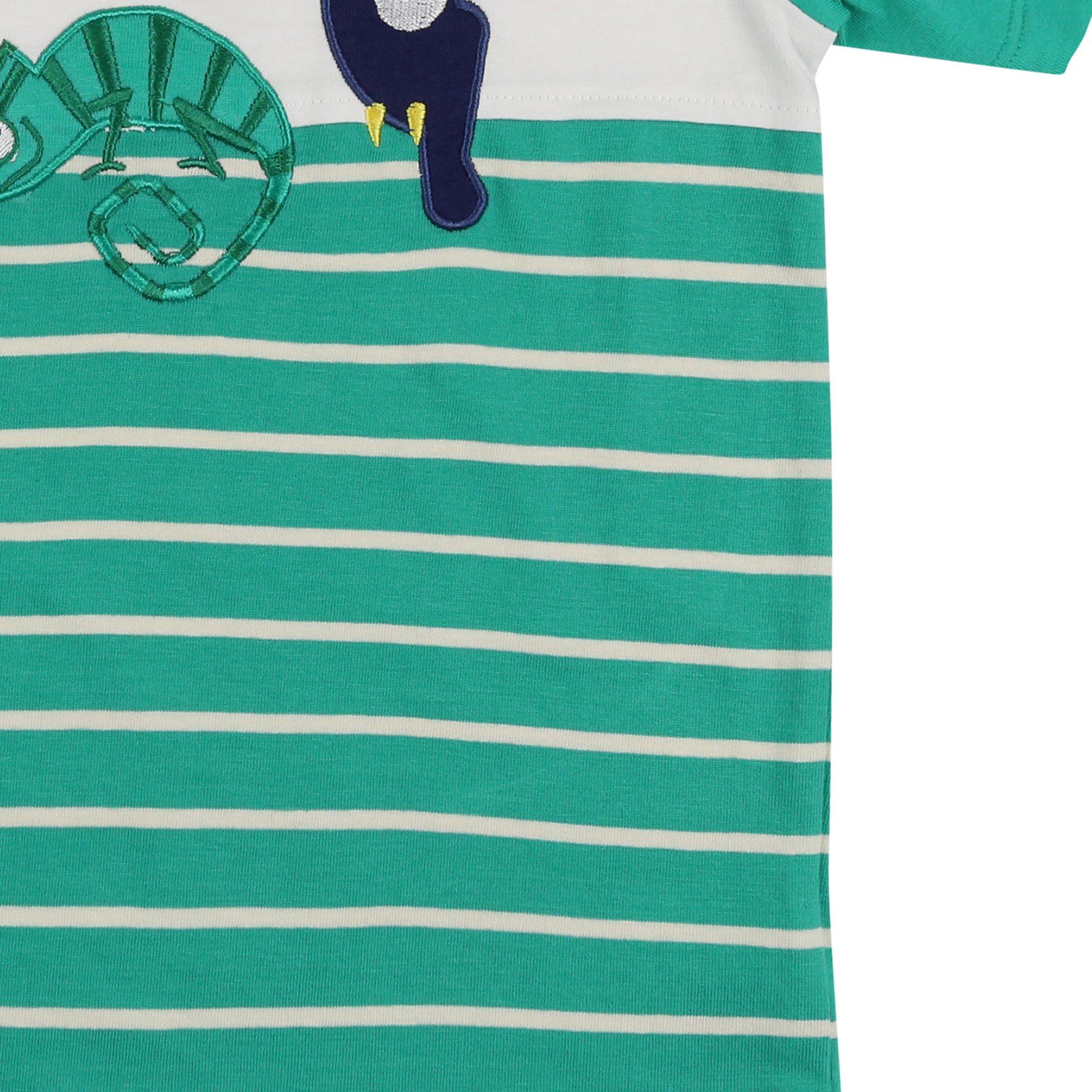 Green - Lilly and Sid - & Sid Green Animal Kingdom Applique T-Shirt - 4