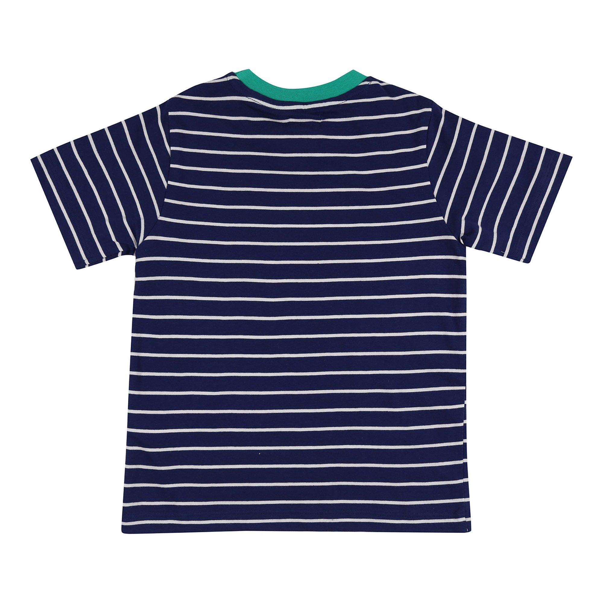 Navy - Lilly and Sid - Regular Fit Frog T-Shirt - 2