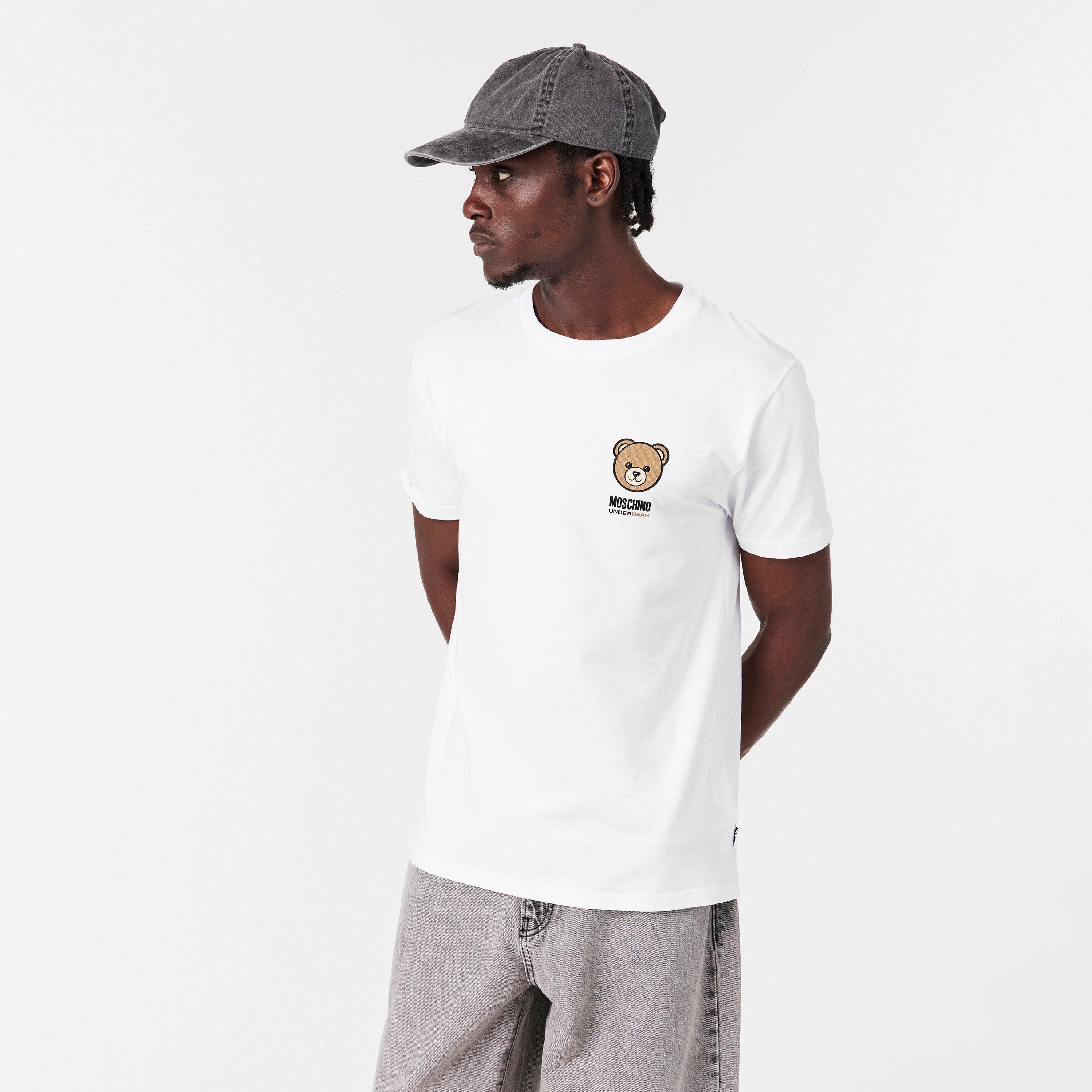 White - Moschino - Men's Regular Fit T-Shirts - 3