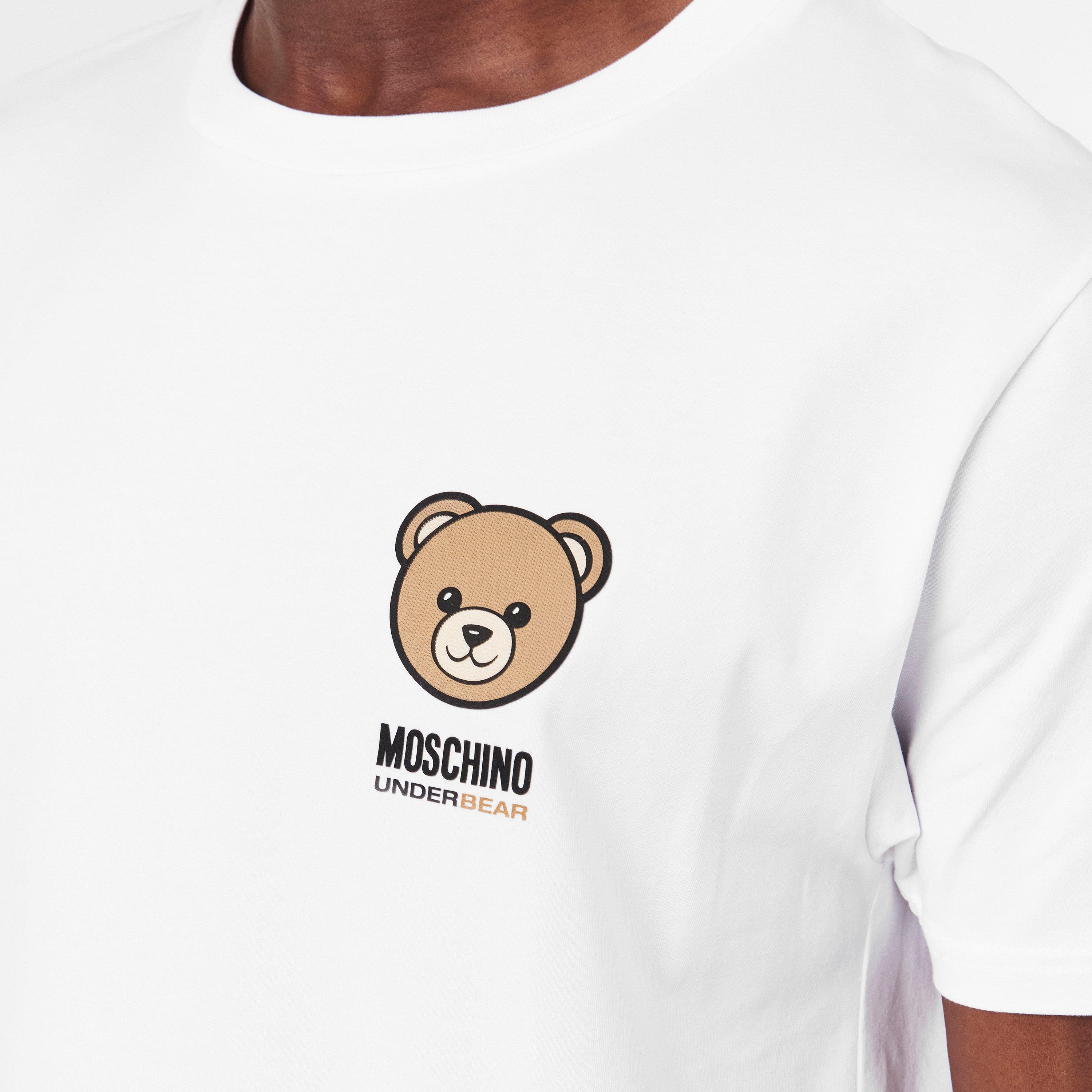 White - Moschino - Men's Regular Fit T-Shirts - 5