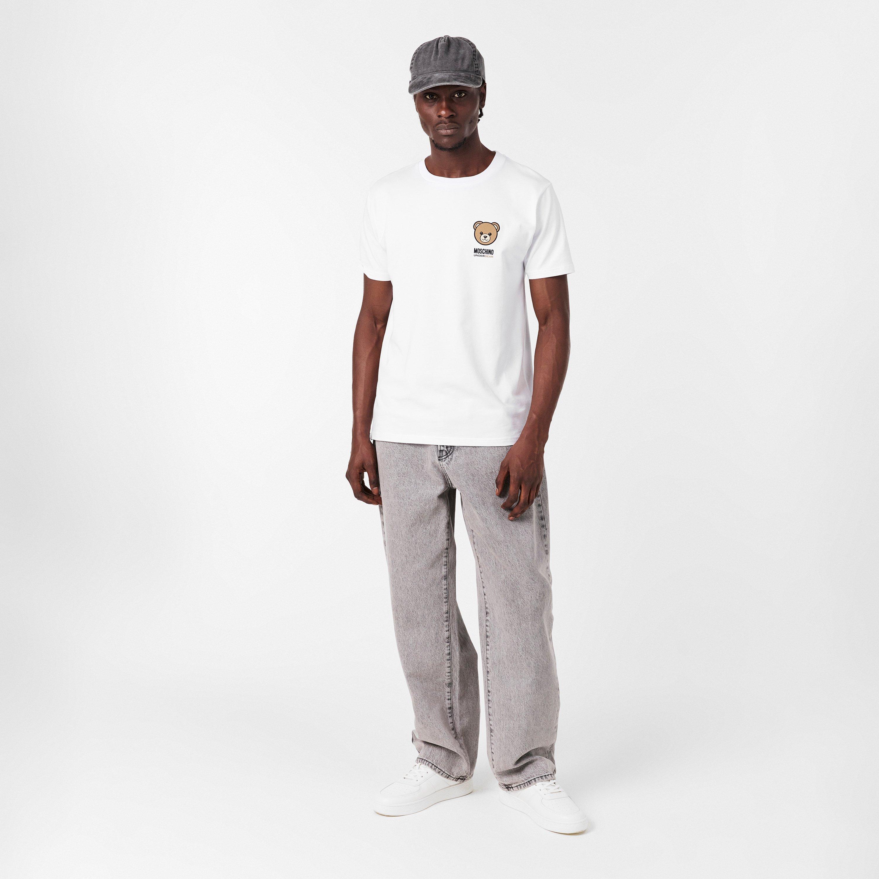 White - Moschino - Men's Regular Fit T-Shirts - 6