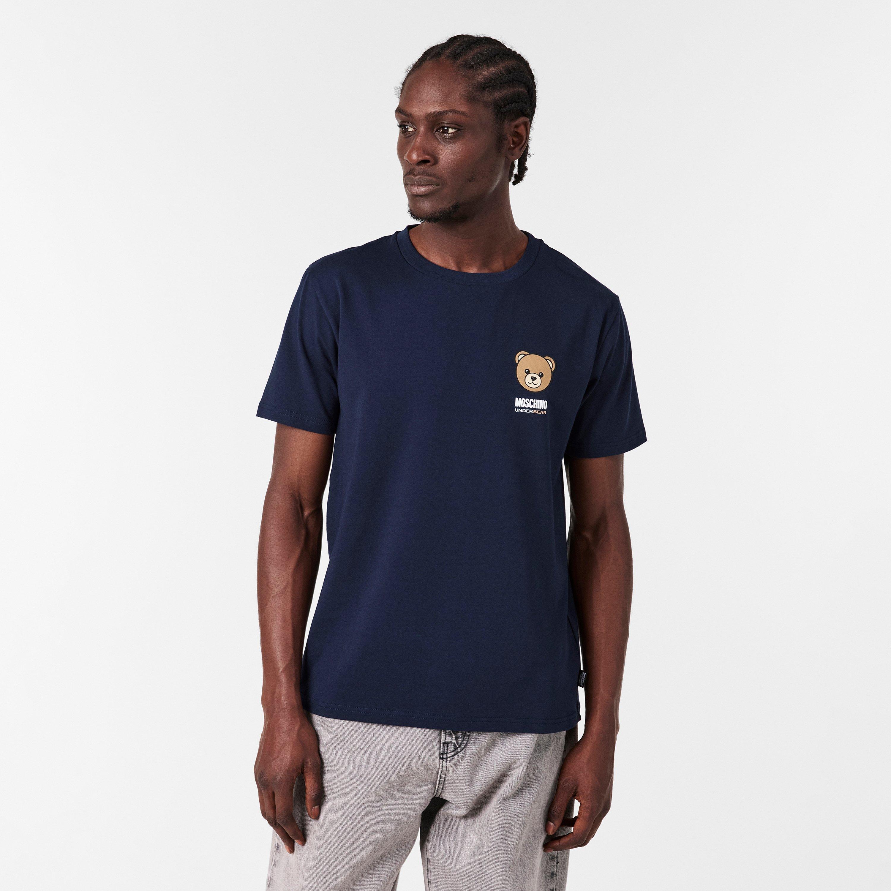 Blue - Moschino - Men's T-Shirt - 3